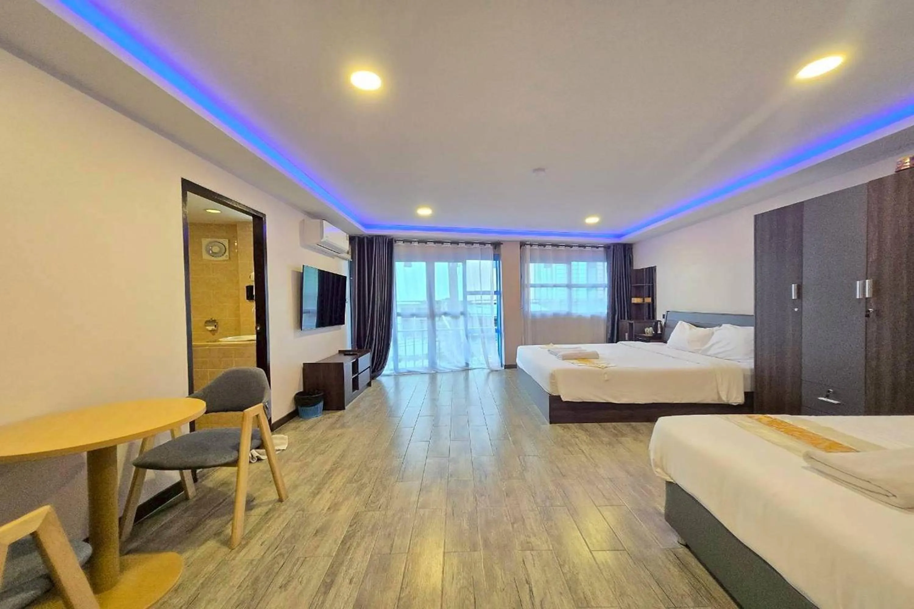 Bed in Central Guesthouse Chiang Rai