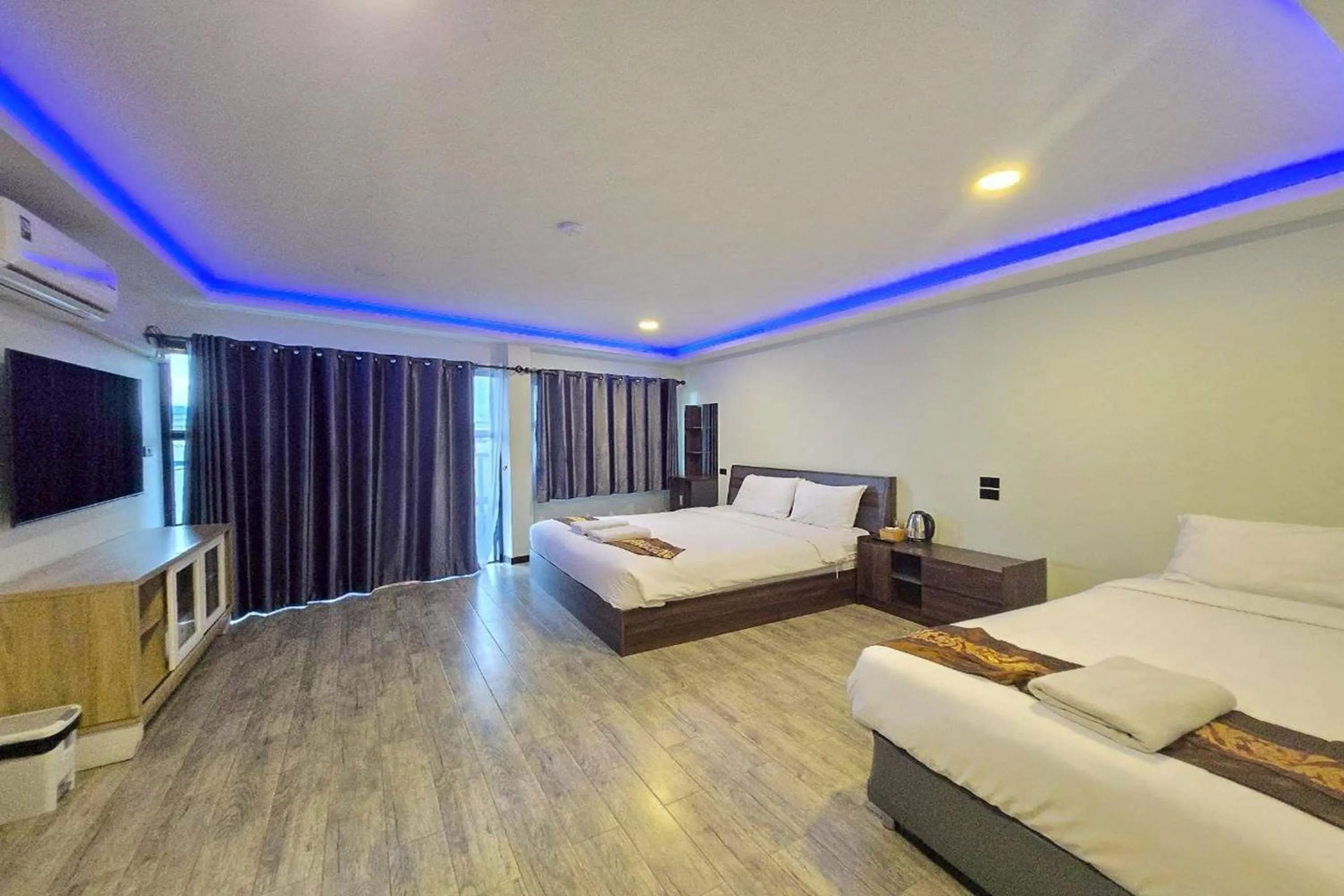 Bed in Central Guesthouse Chiang Rai