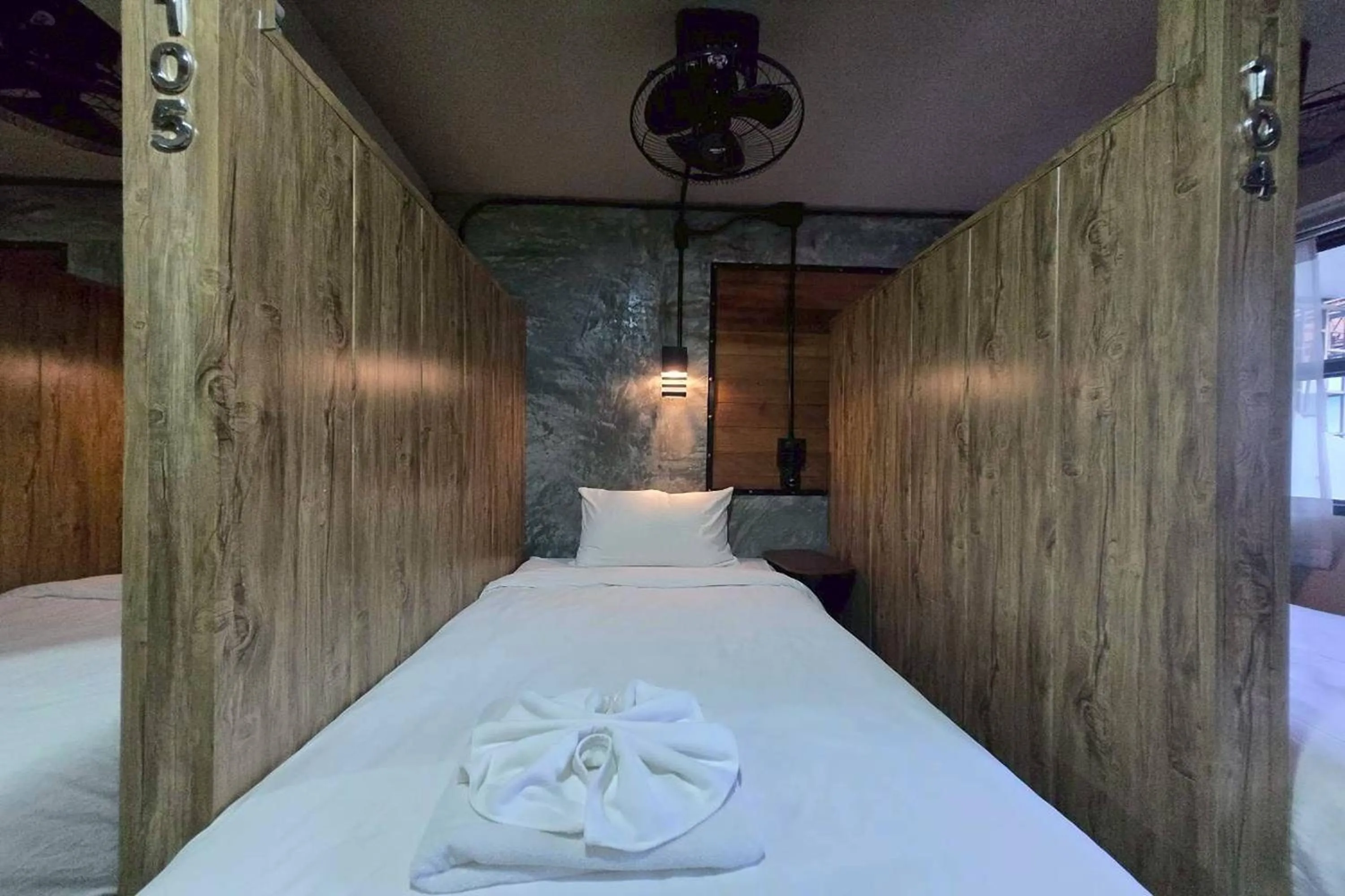 Bed in Central Guesthouse Chiang Rai