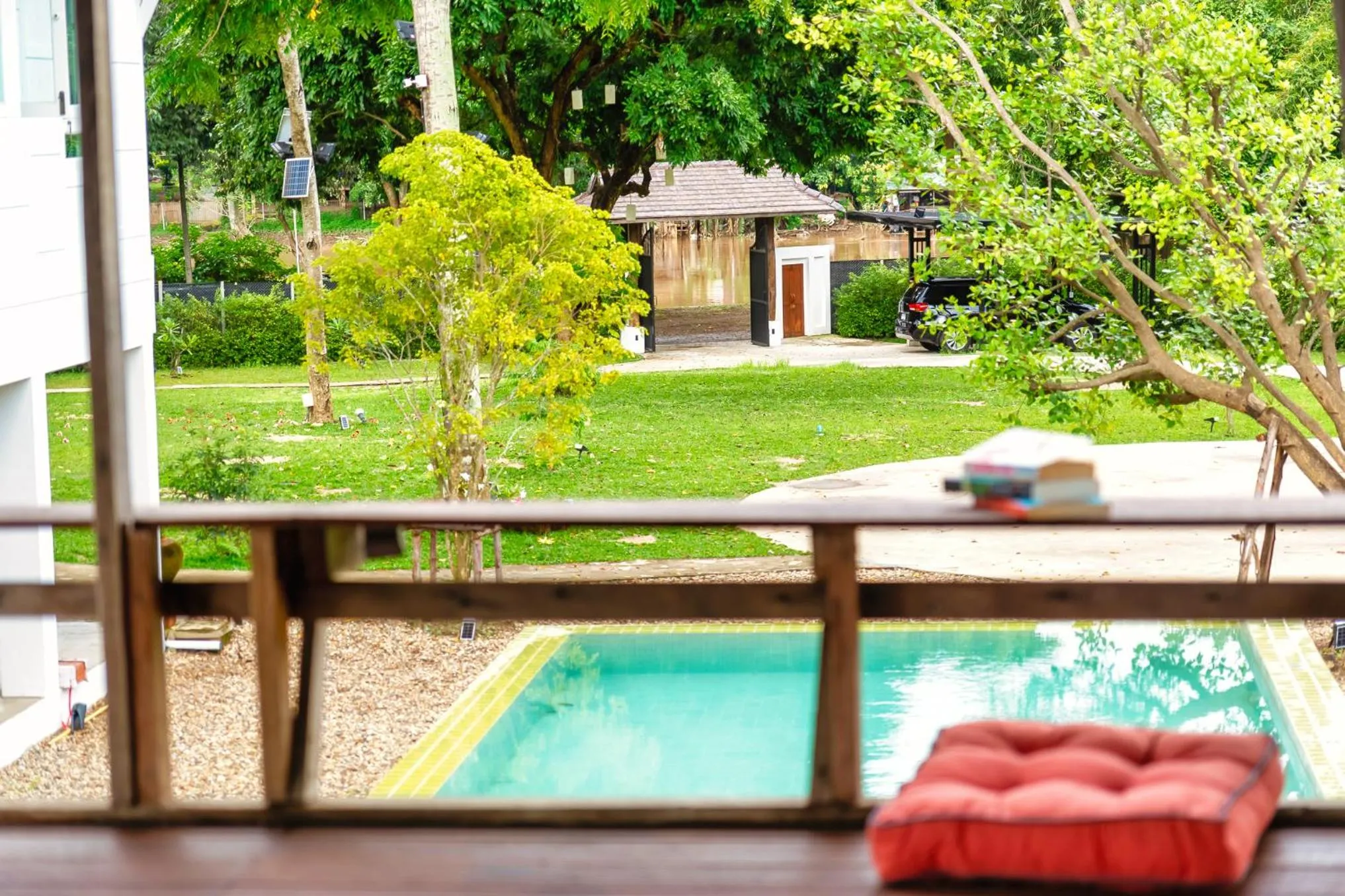Swimming pool in Phi Private Villa: Luxury Thai with Riverview