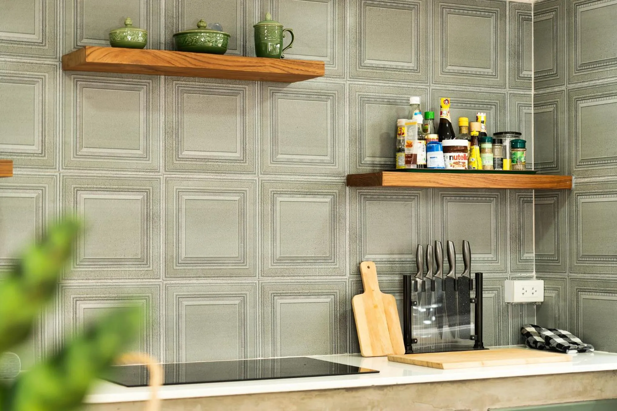Kitchen or kitchenette in Phi Private Villa: Luxury Thai with Riverview