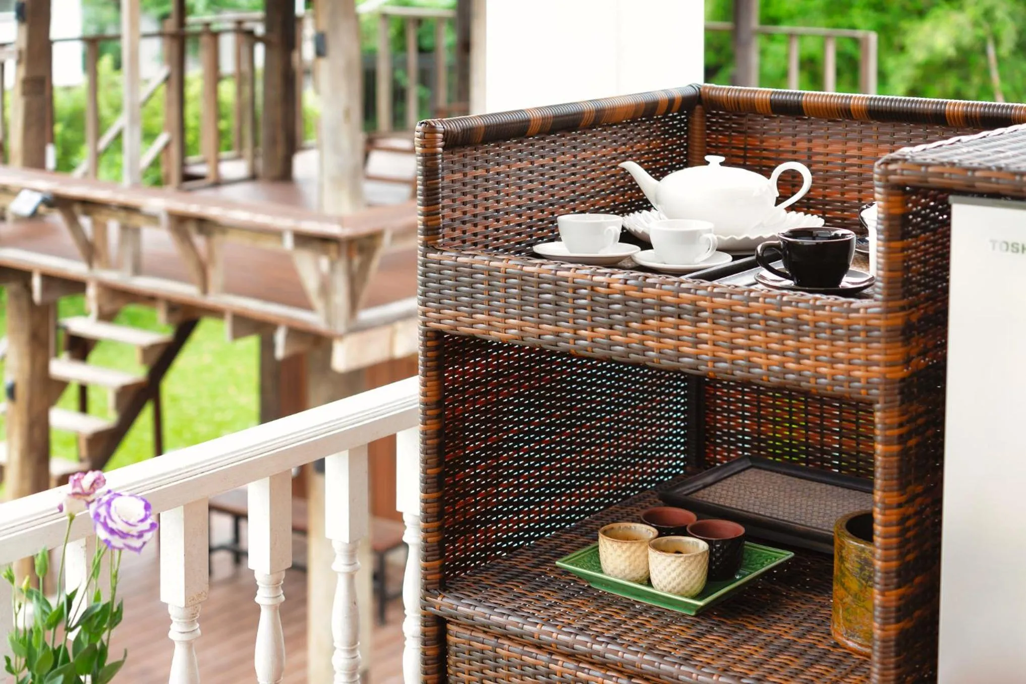 Coffee/tea facilities in Phi Private Villa: Luxury Thai with Riverview