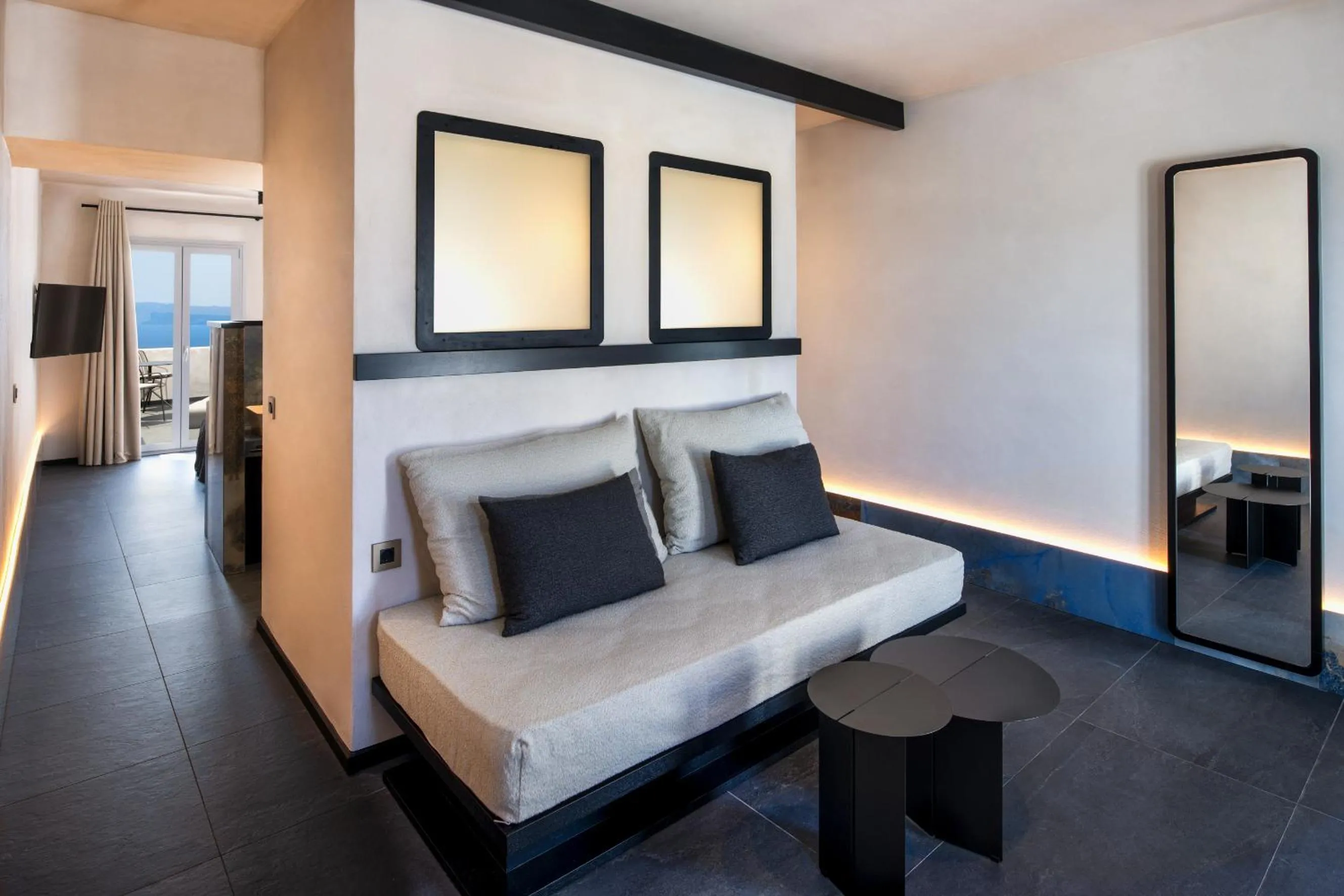 Seating area in Imerti Suites