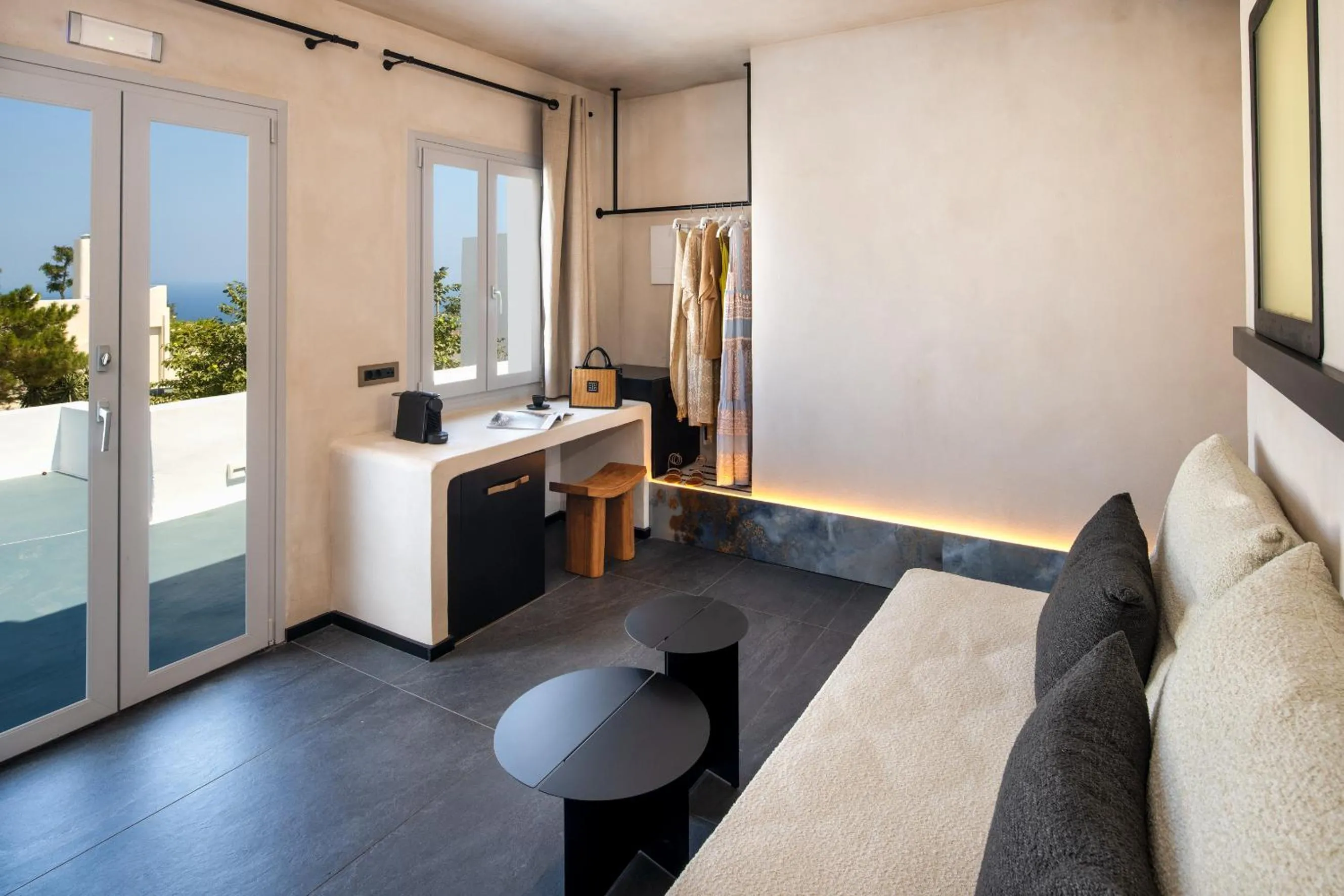 Seating area in Imerti Suites