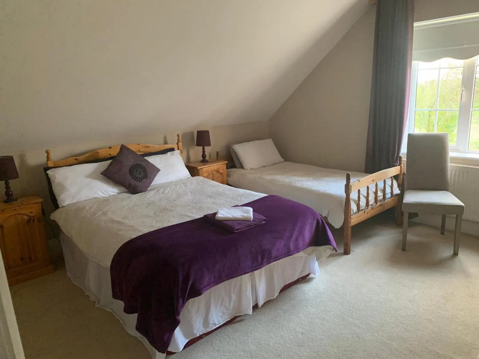 Bedroom, Bed in The Curragh Country House Accommodation