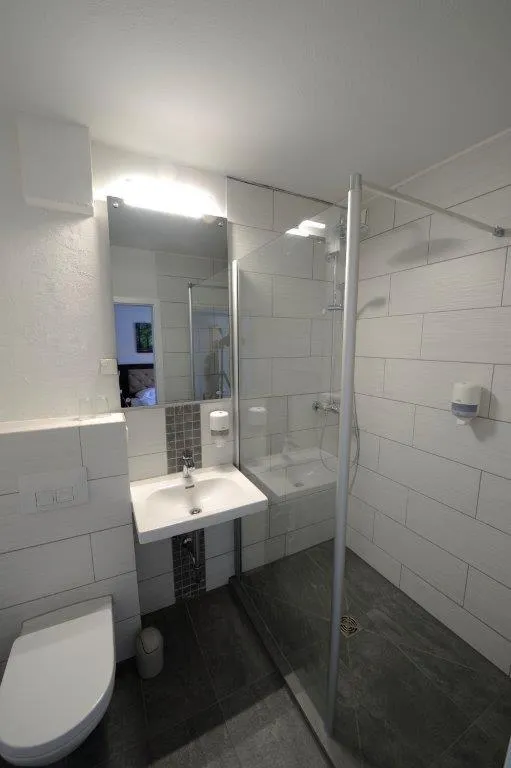 Shower in Hotel zur Post