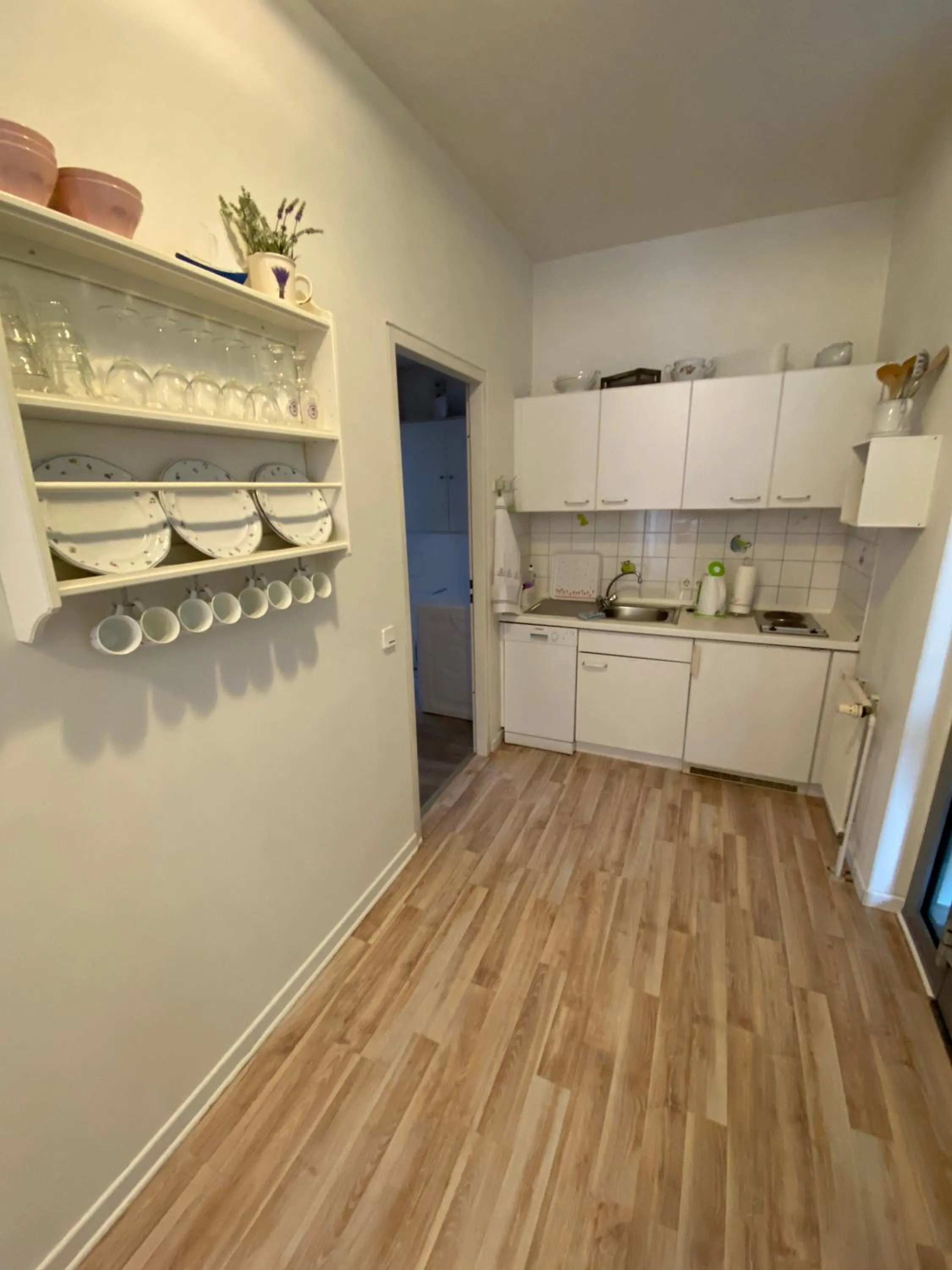 Communal kitchen in Gästehaus Lavendel