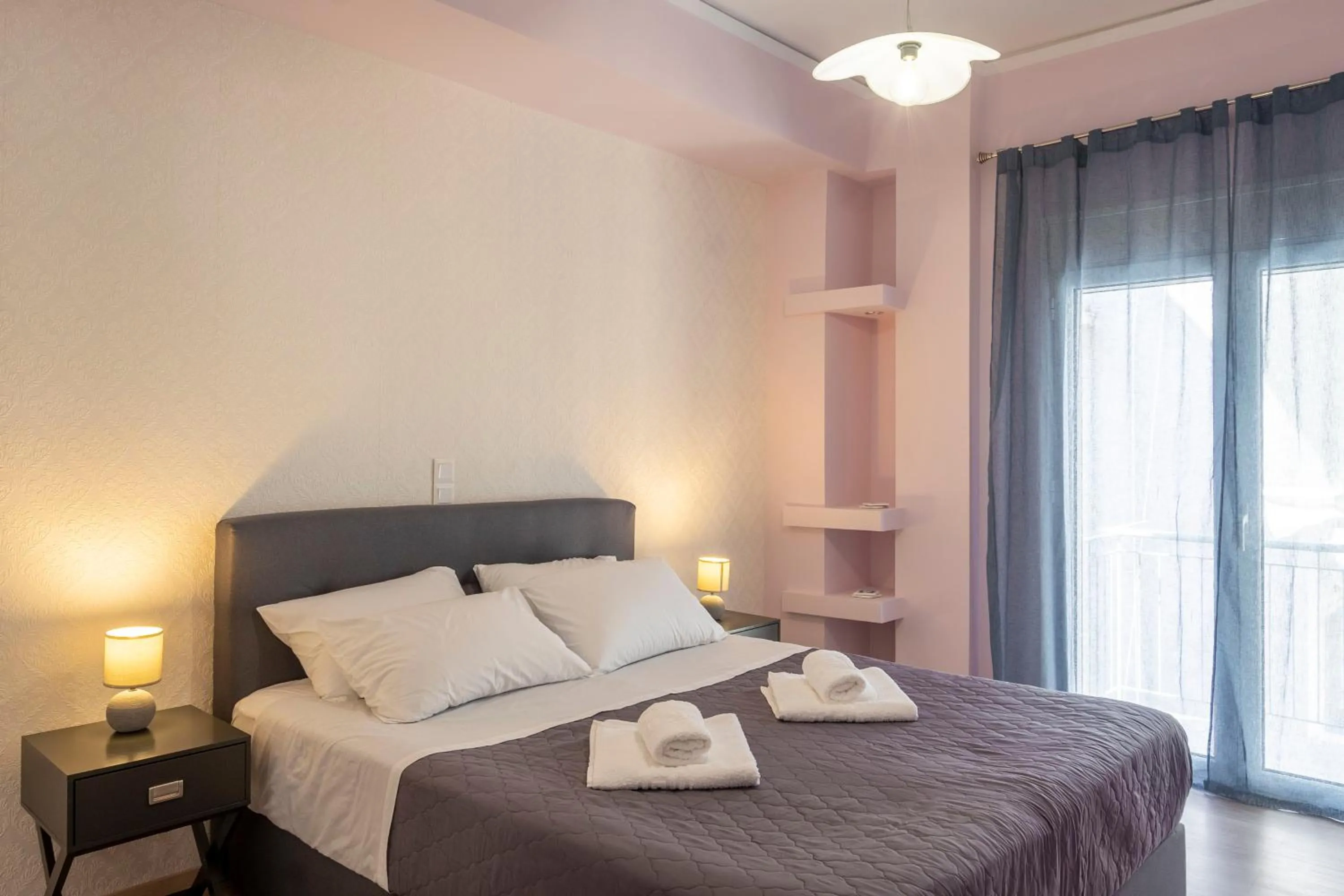 Photo of the whole room, Bed in 2 Bedroom condo with dream balcony