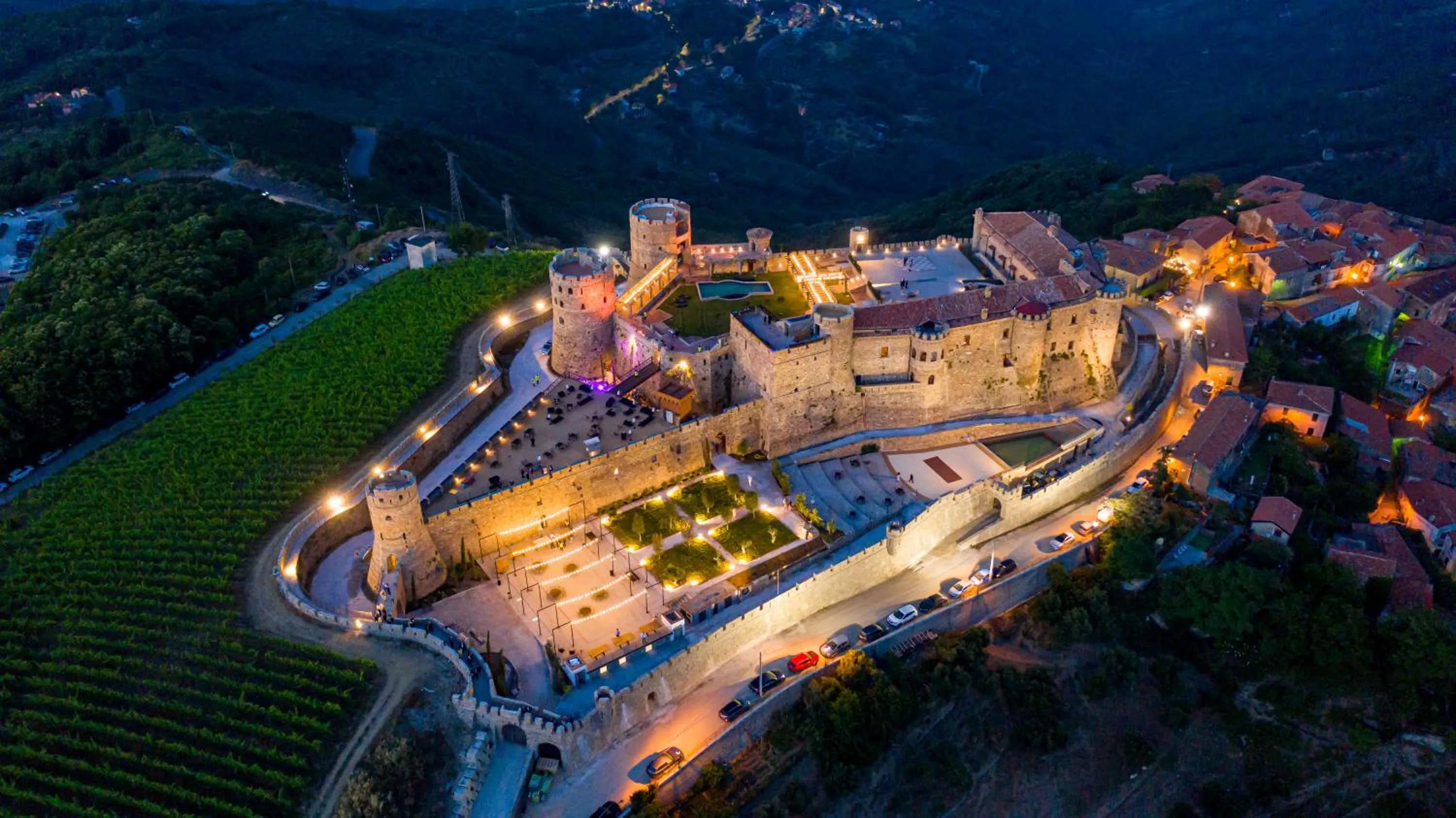 Bird's eye view in Castello di Rocca Cilento