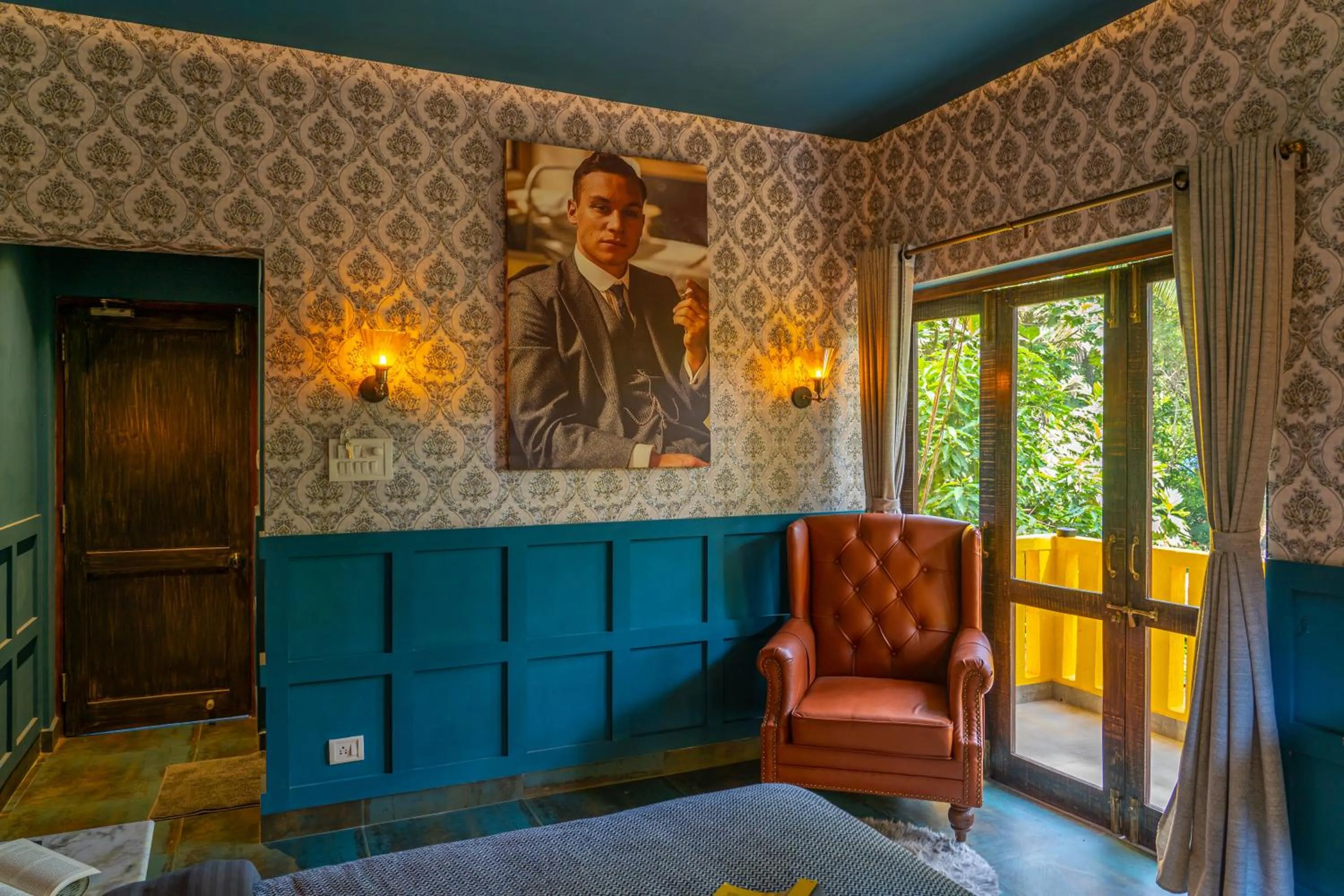 Bedroom, Bed in Whoopers Boutique Hotel, Anjuna