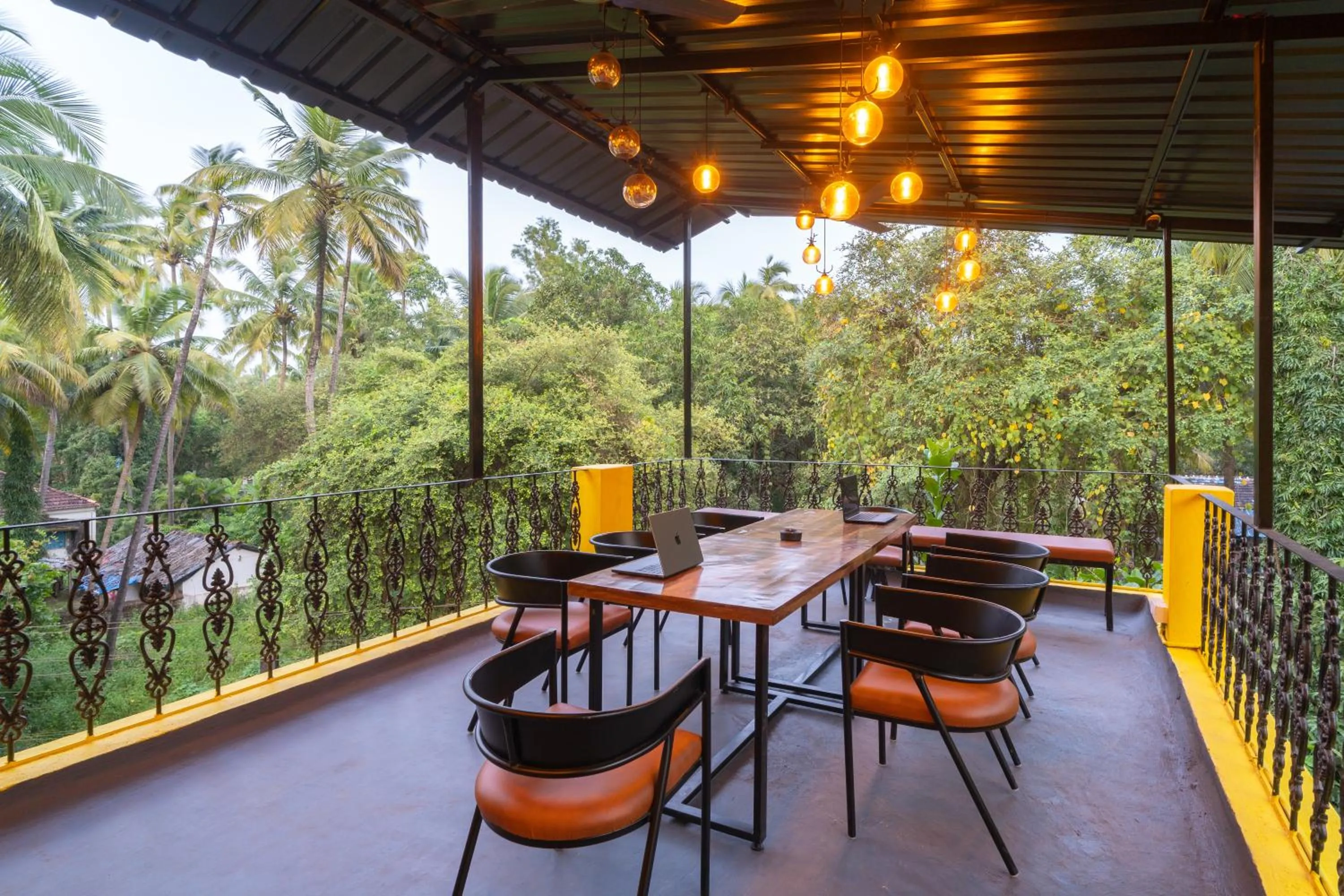 Balcony/Terrace in Whoopers Boutique Hotel, Anjuna