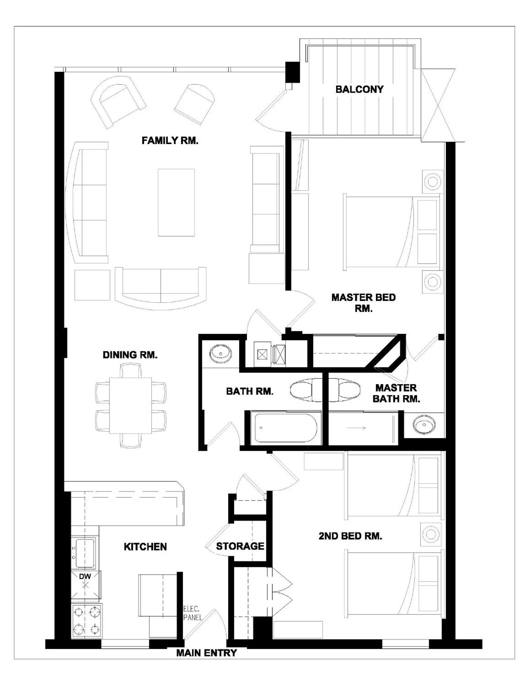 Floor plan in Beach Luxury Oceanfront
