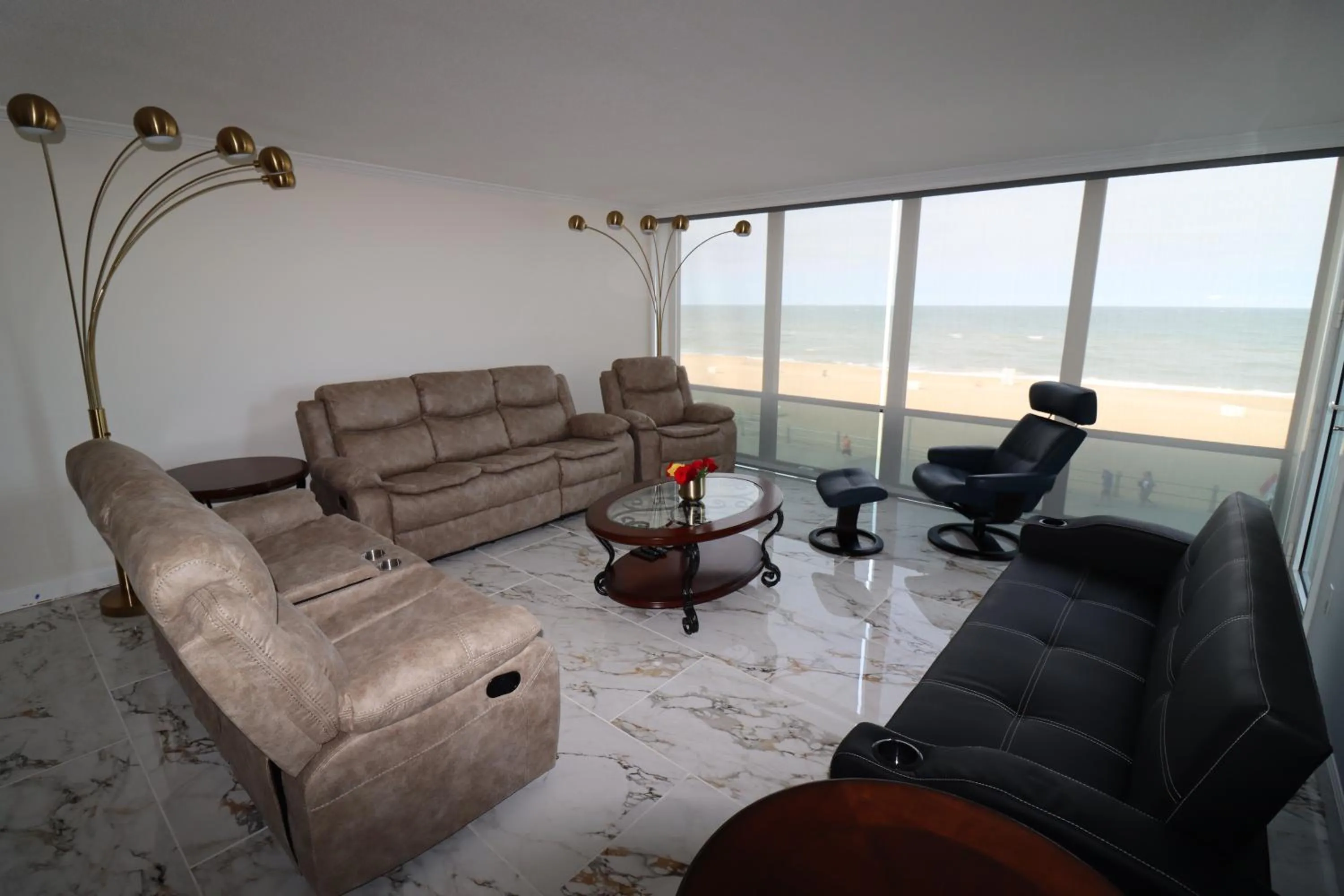 Living room in Beach Luxury Oceanfront