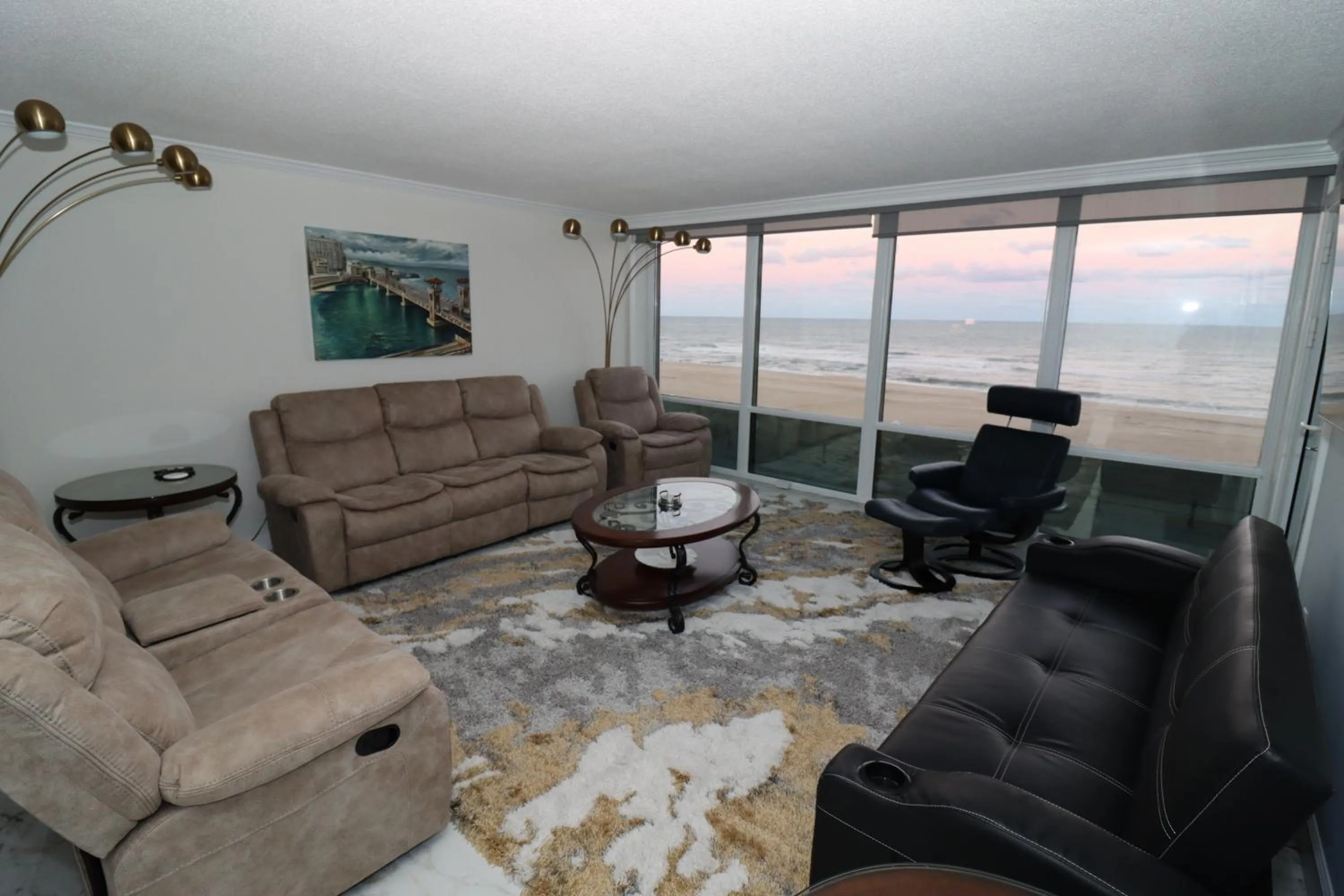 Living room in Beach Luxury Oceanfront