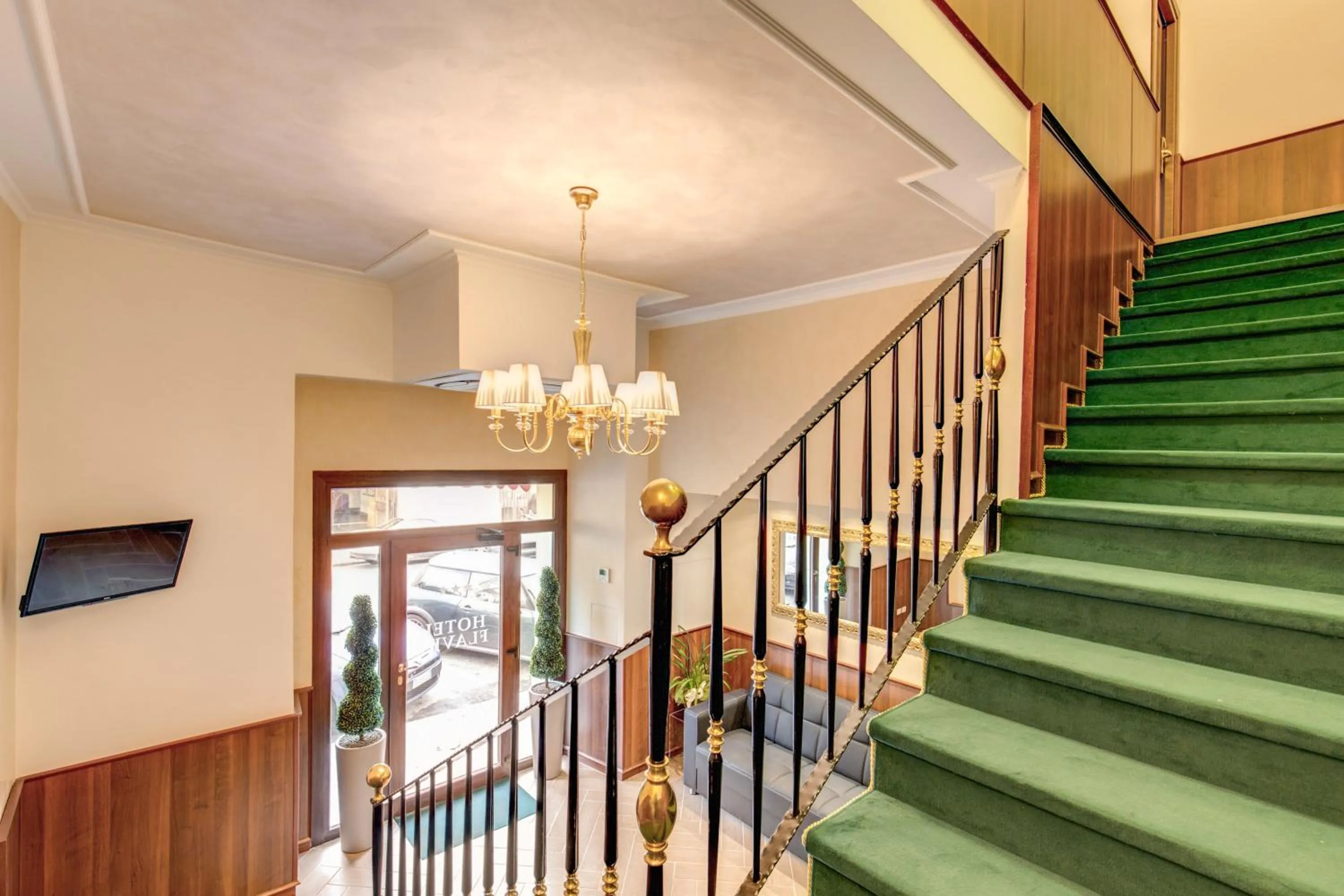 Lobby or reception in Hotel Flavio