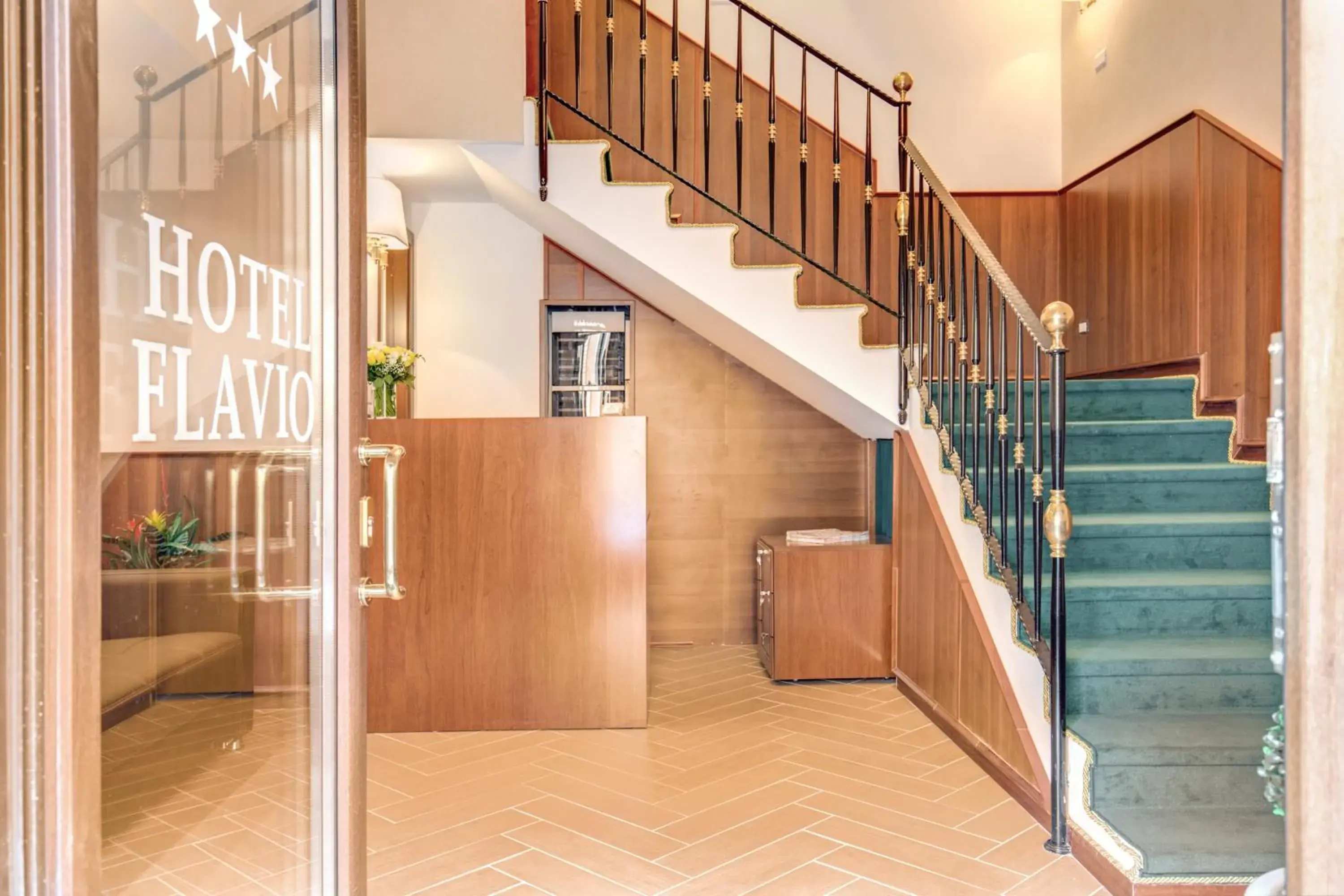 Lobby or reception in Hotel Flavio Lobby or reception in Hotel Flavio