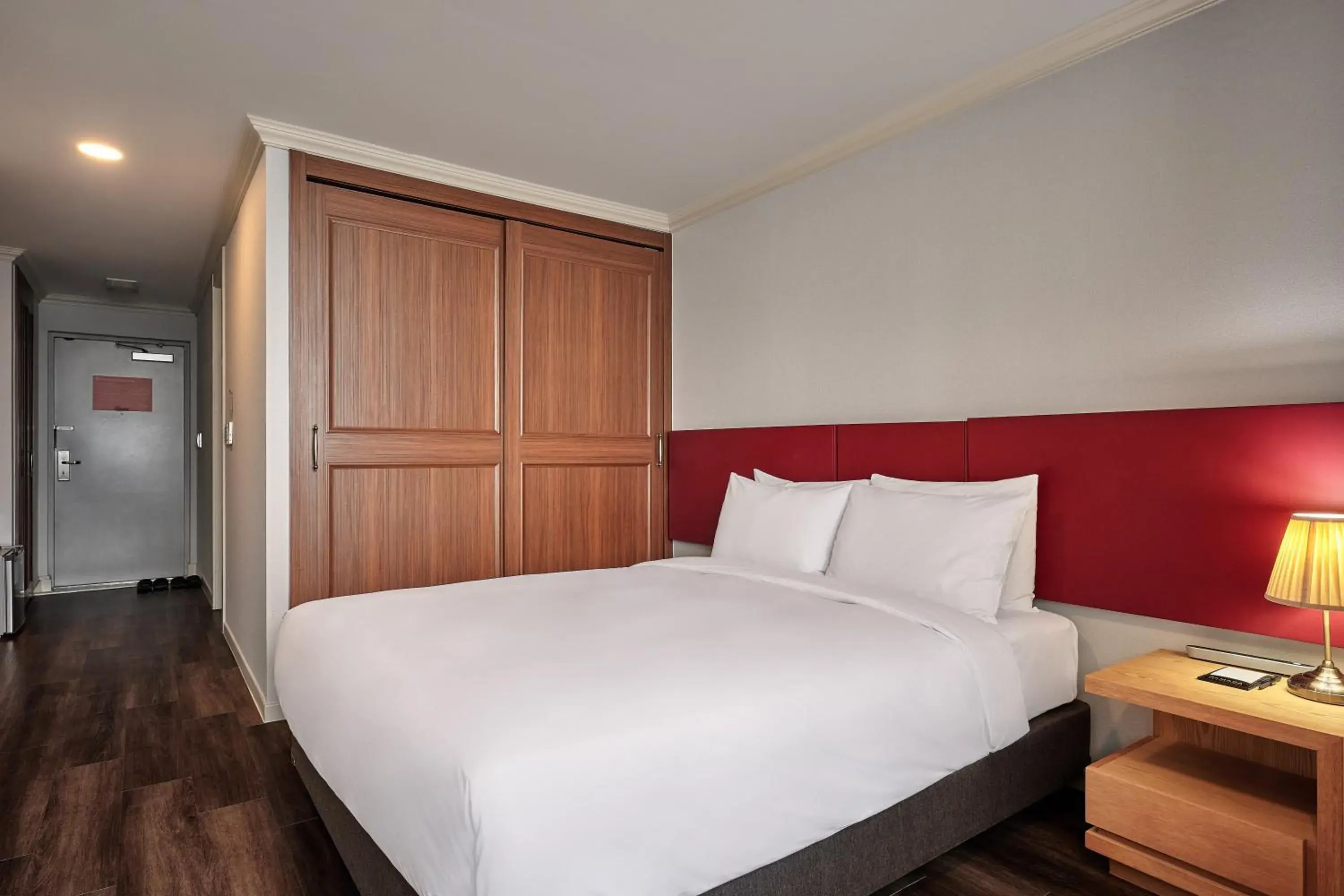 Decorative detail, Bed in Ramada Hotel and Suites Seoul Namdaemun Decorative detail, Bed in Ramada Hotel and Suites Seoul Namdaemun