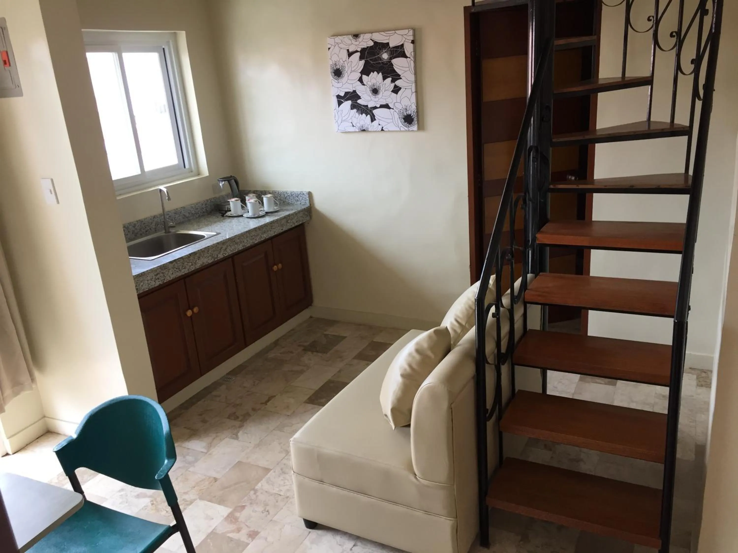 Seating area in La Presca Hotel