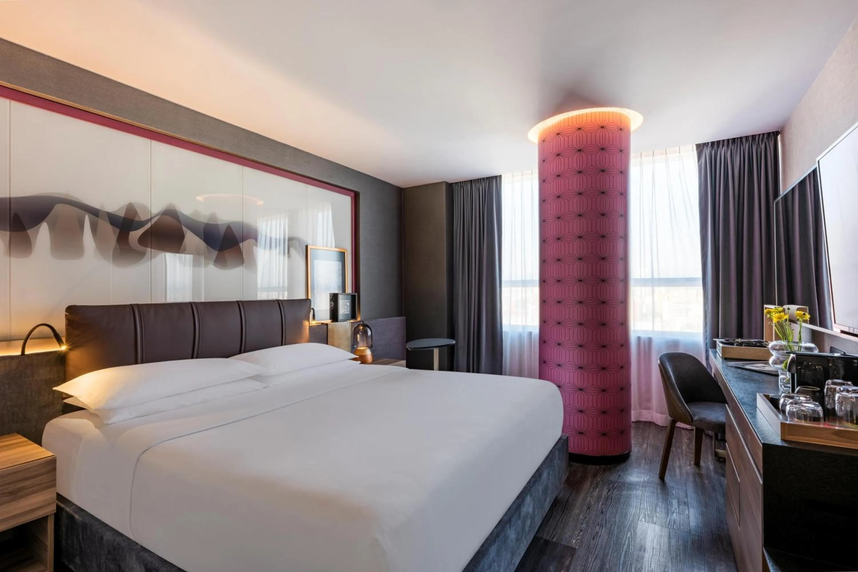 Bedroom, Bed in Andaz Condesa Mexico City, By Hyatt