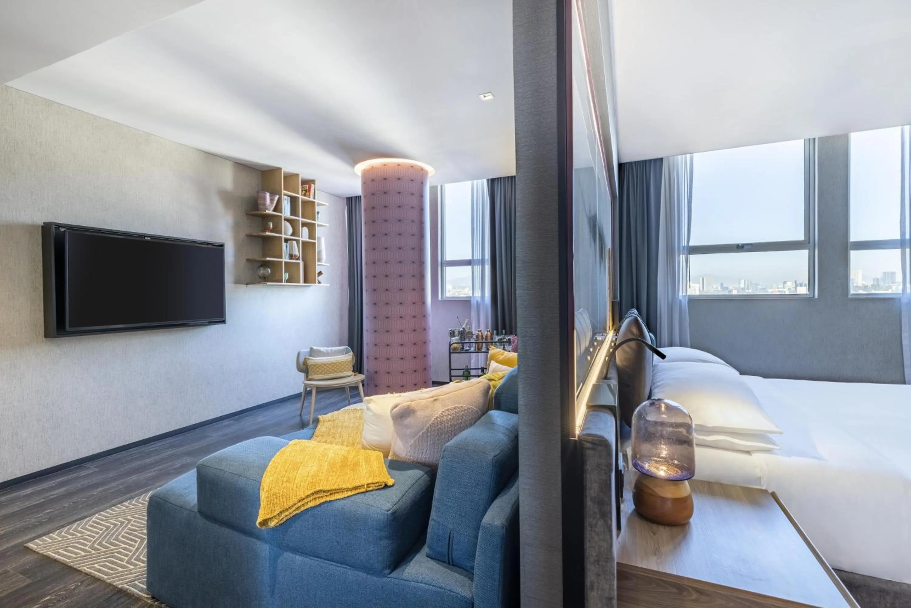 Photo of the whole room, Bed in Andaz Condesa Mexico City, By Hyatt