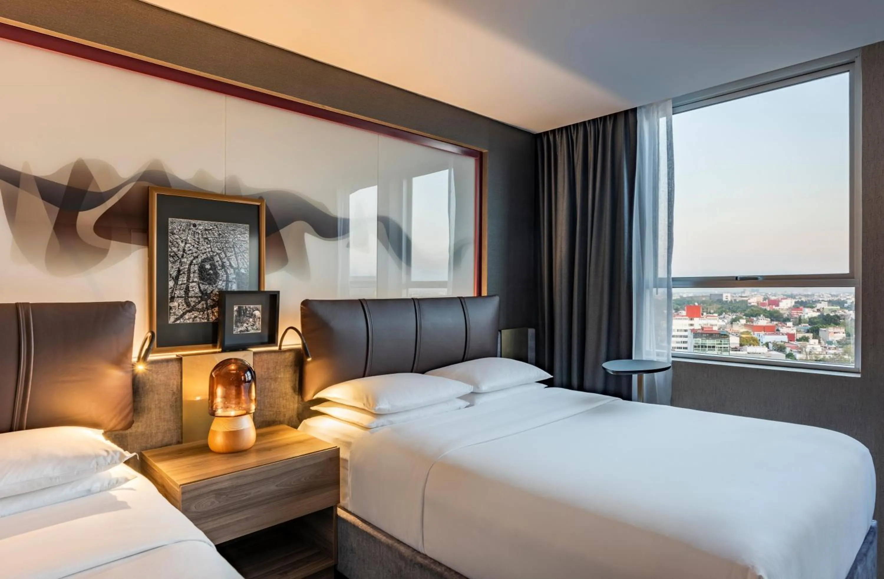 View (from property/room), Bed in Andaz Condesa Mexico City, By Hyatt