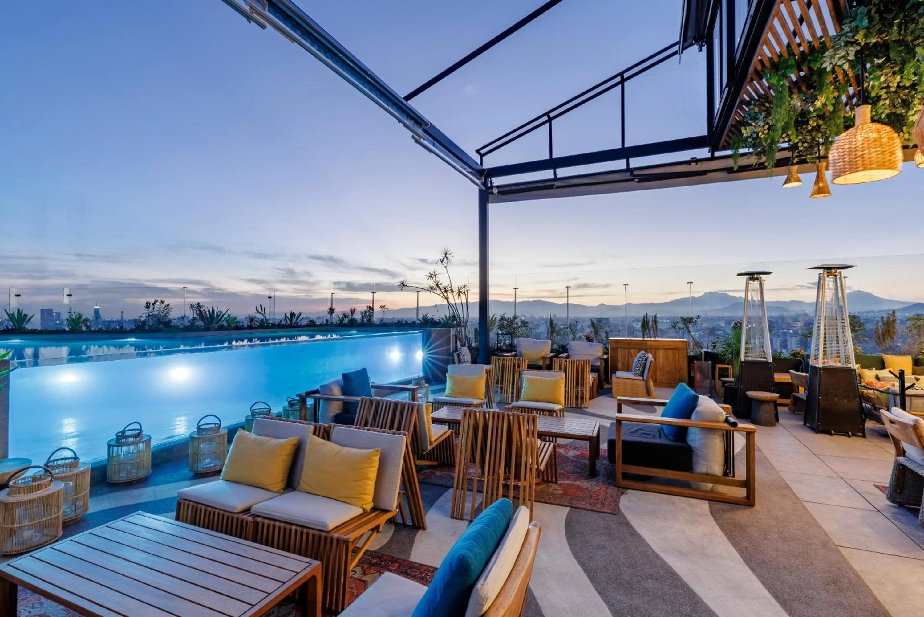 Pool view in Andaz Condesa Mexico City, By Hyatt