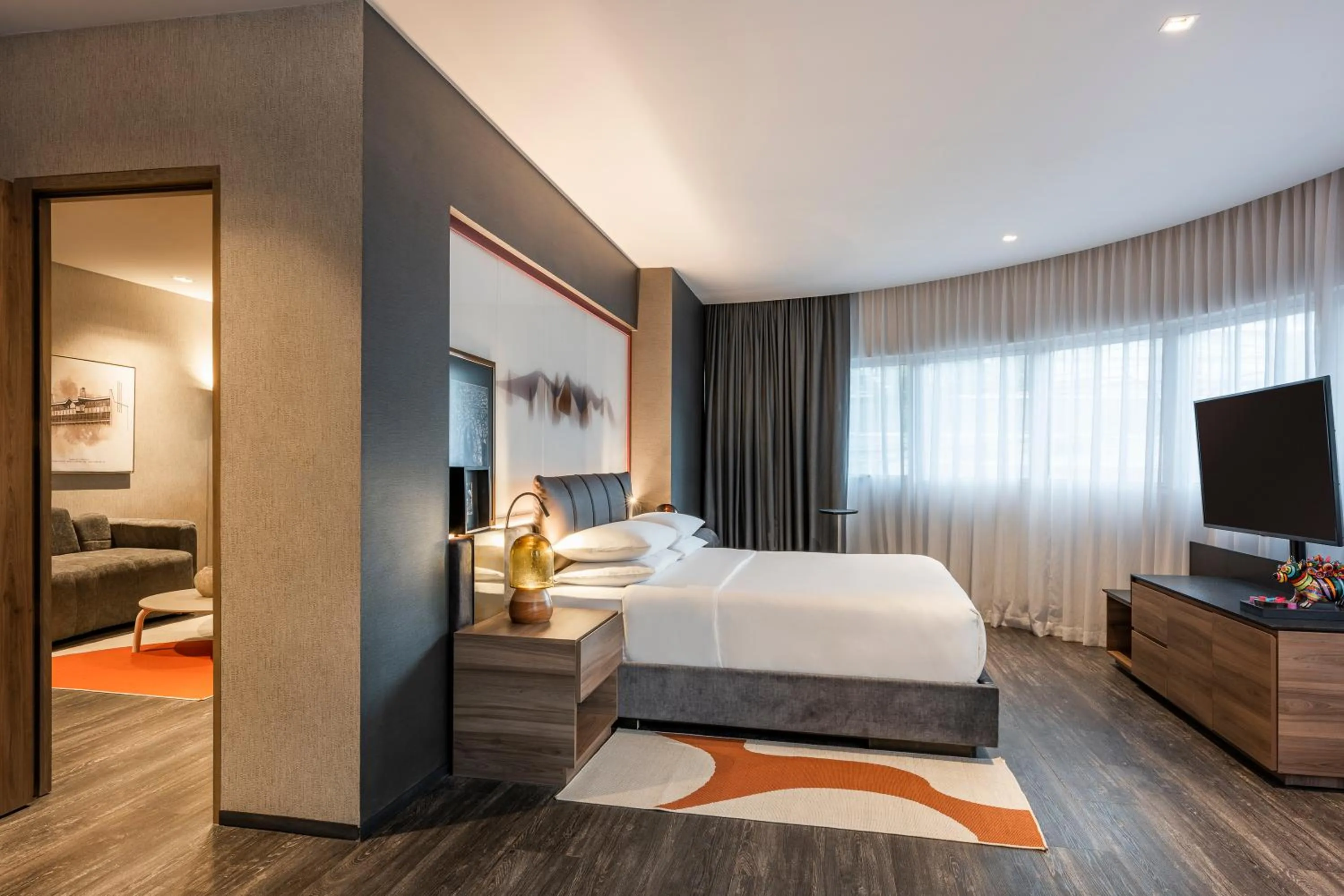 Bedroom, Bed in Andaz Condesa Mexico City, By Hyatt