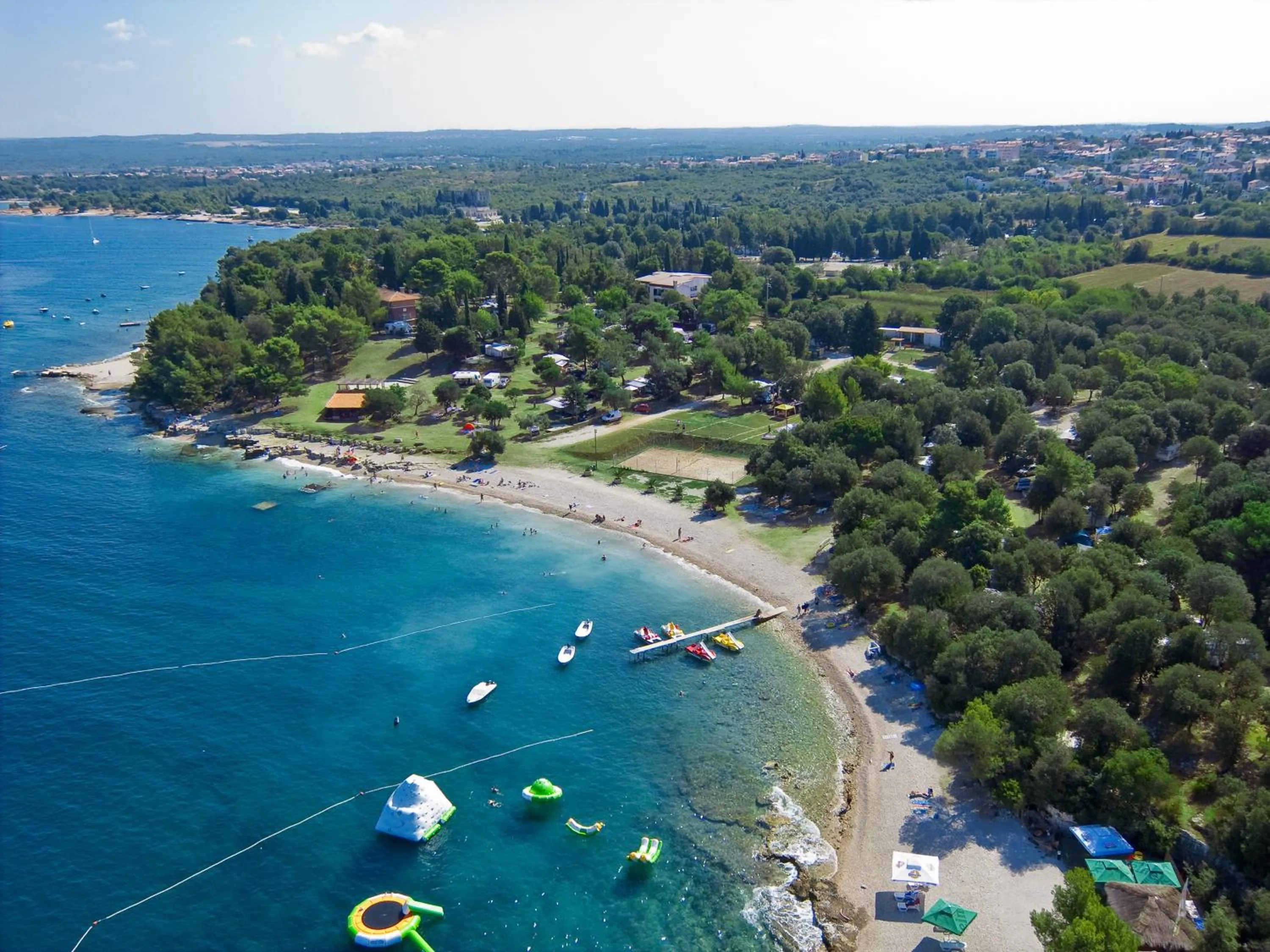 Bird's eye view in Happy Camp Mobile Homes in Brioni Sunny Camping