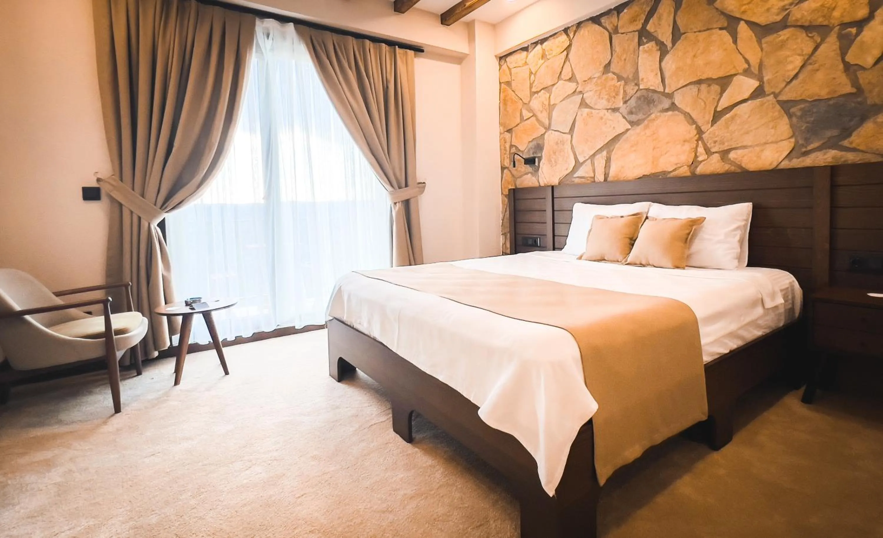 Bed in Pinhan Otel Kazdağıları