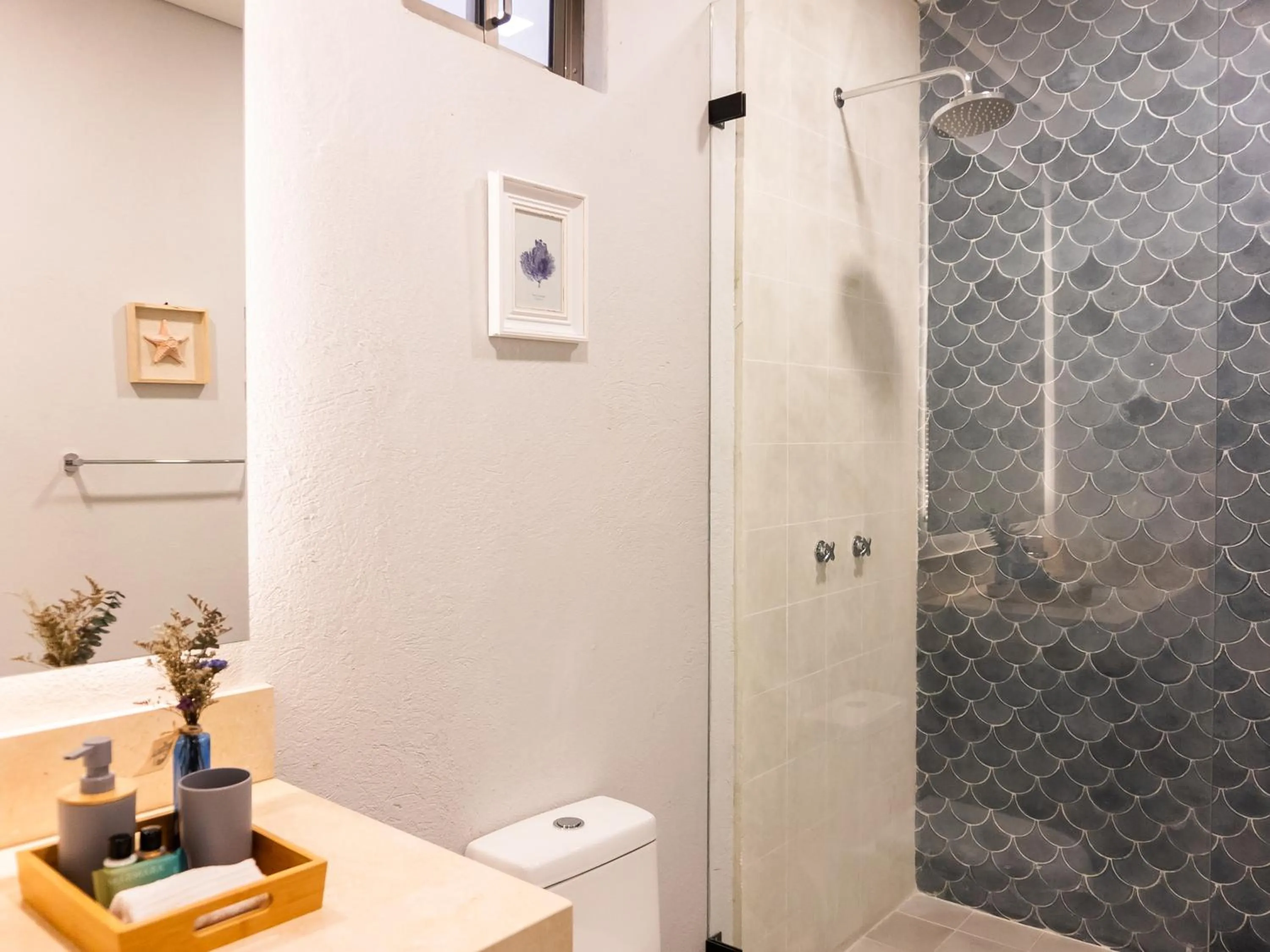 Shower in The Garden Suites