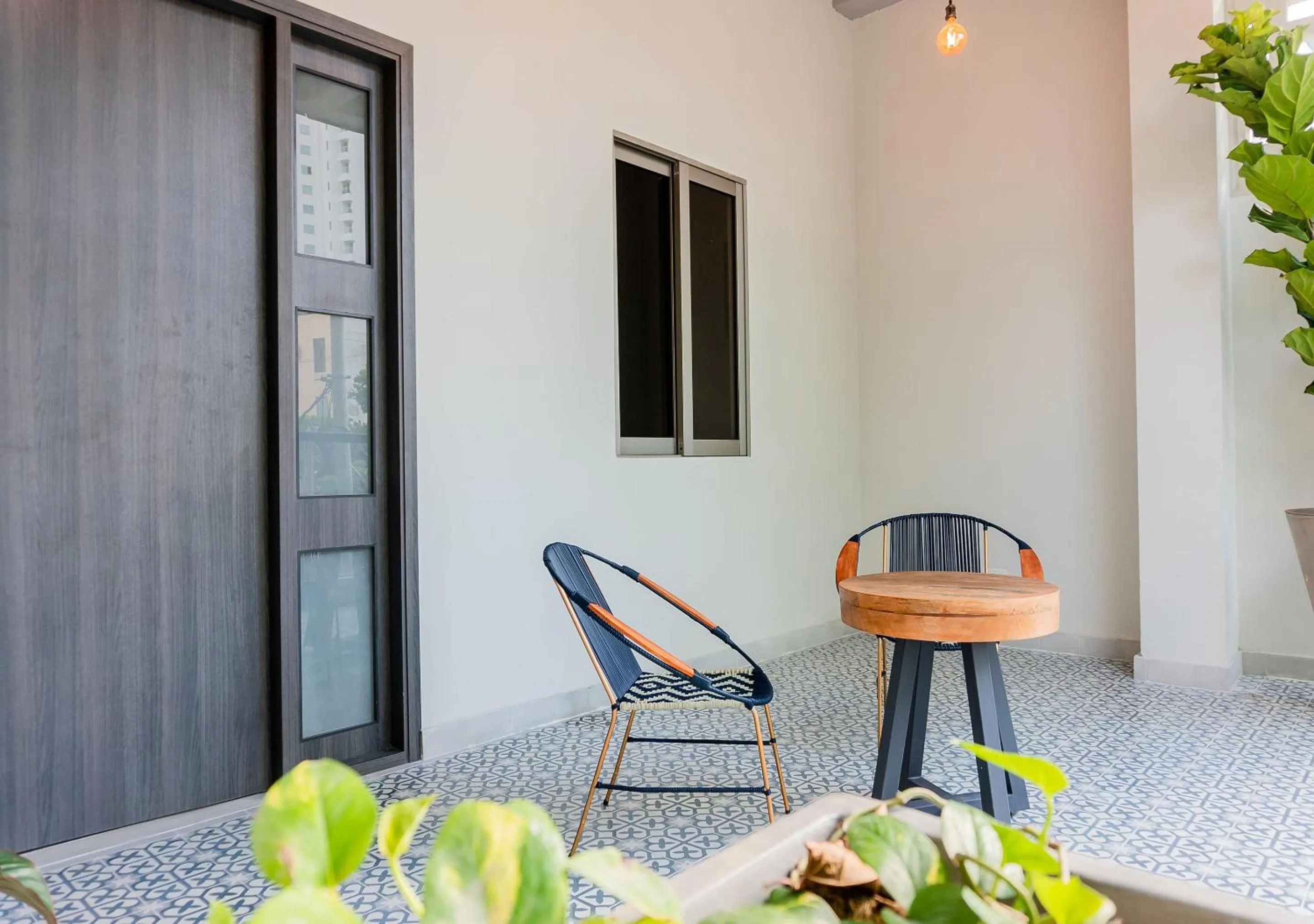 Seating area in The Garden Suites