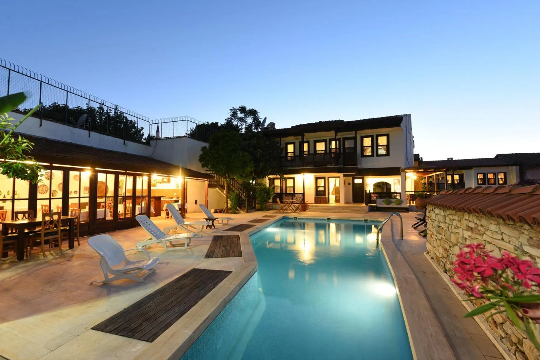 Pool view in Villa Konak Hotel