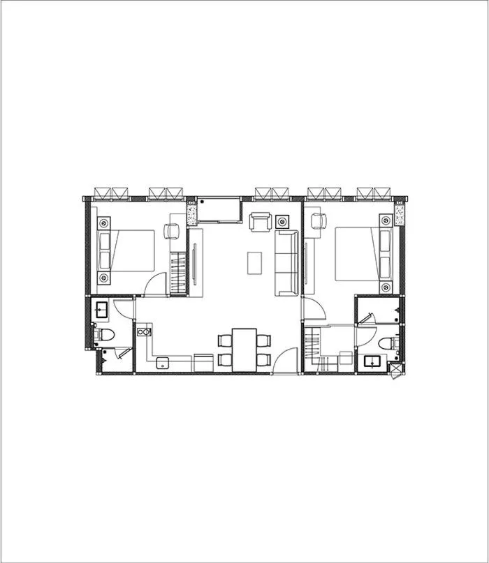 Floor plan in Leon Lasalle Hotel and Residences