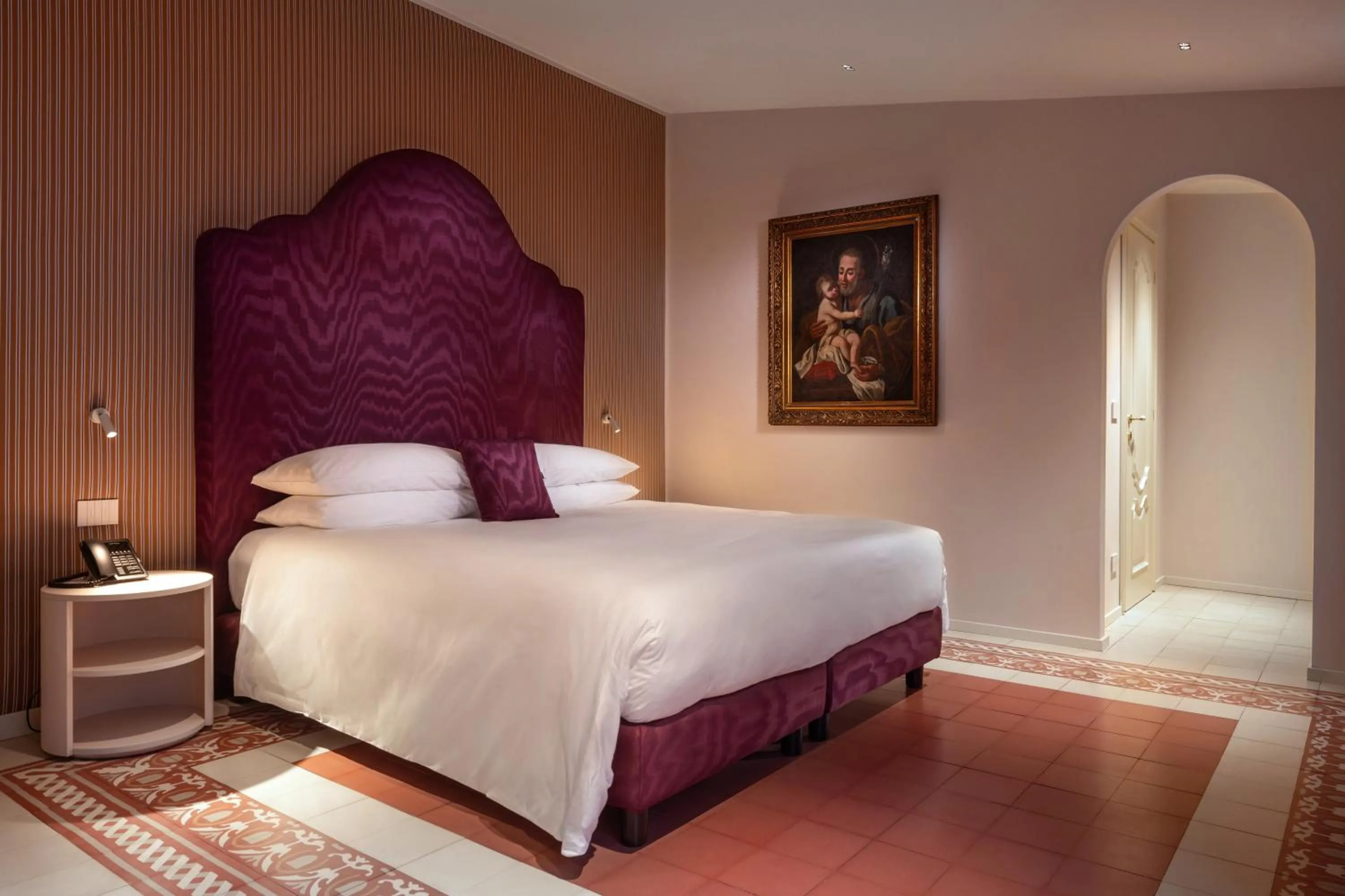 Bed in Hotel Villa Taormina