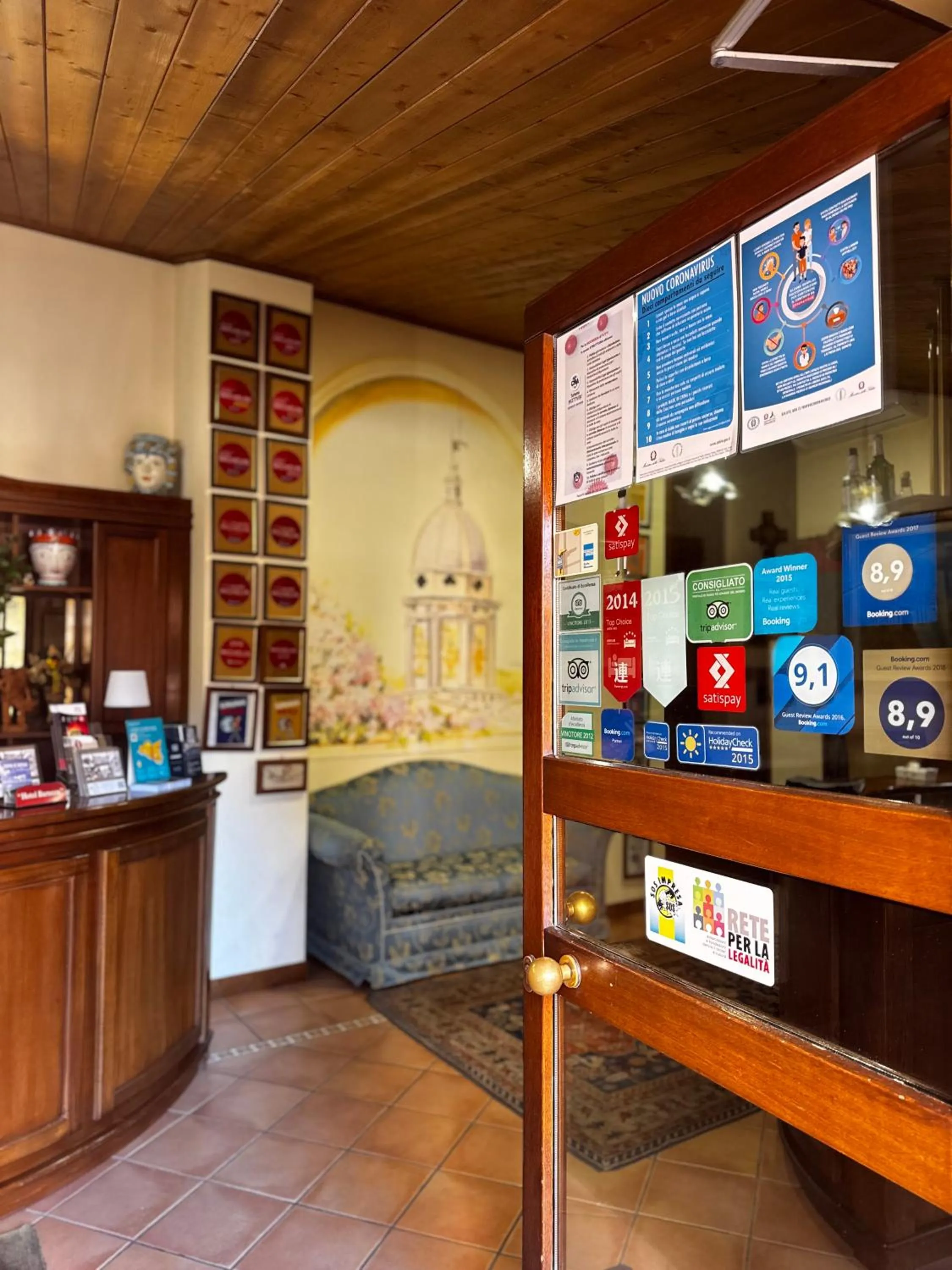 Lobby or reception in Hotel Il Barocco