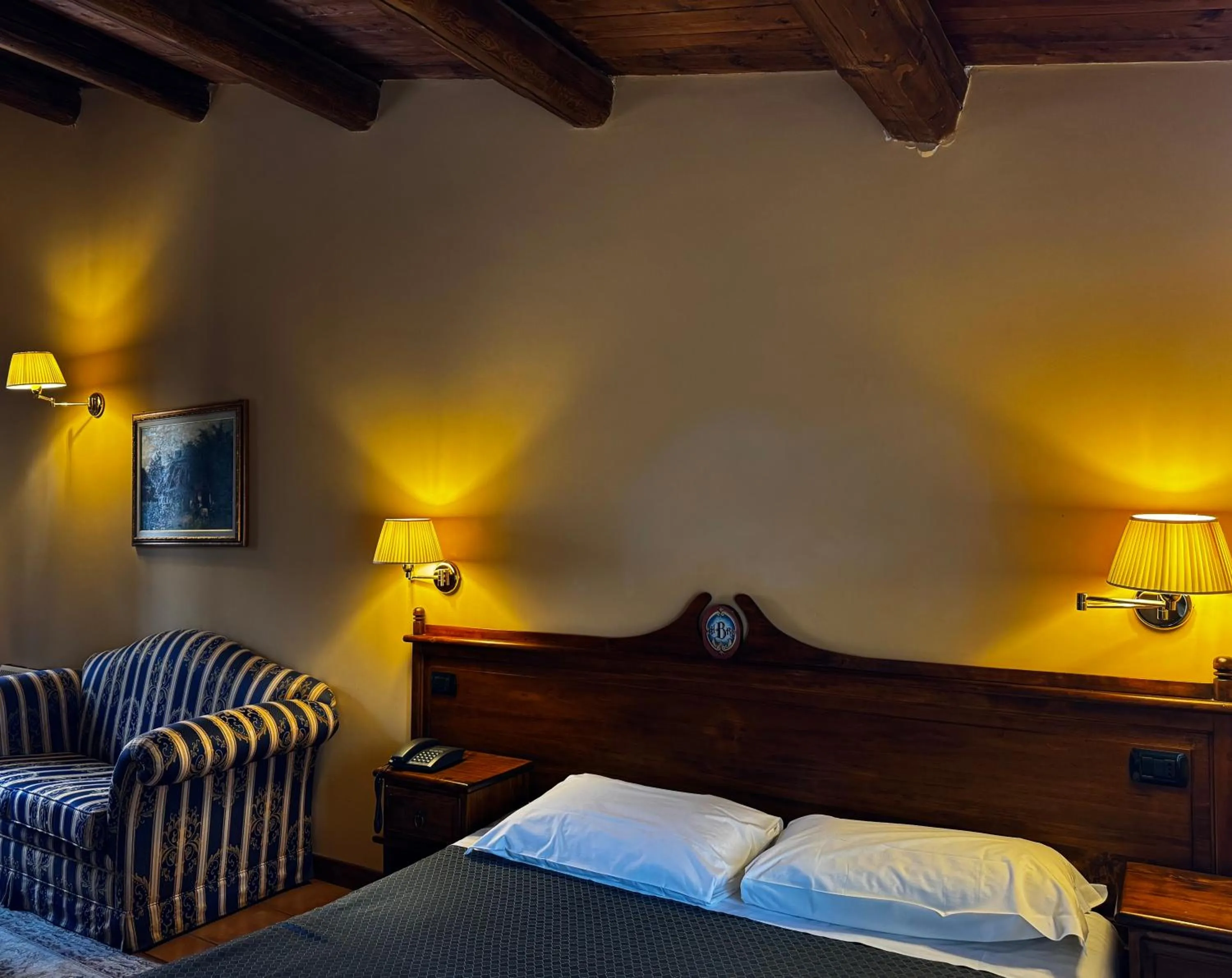 Bedroom, Bed in Hotel Il Barocco