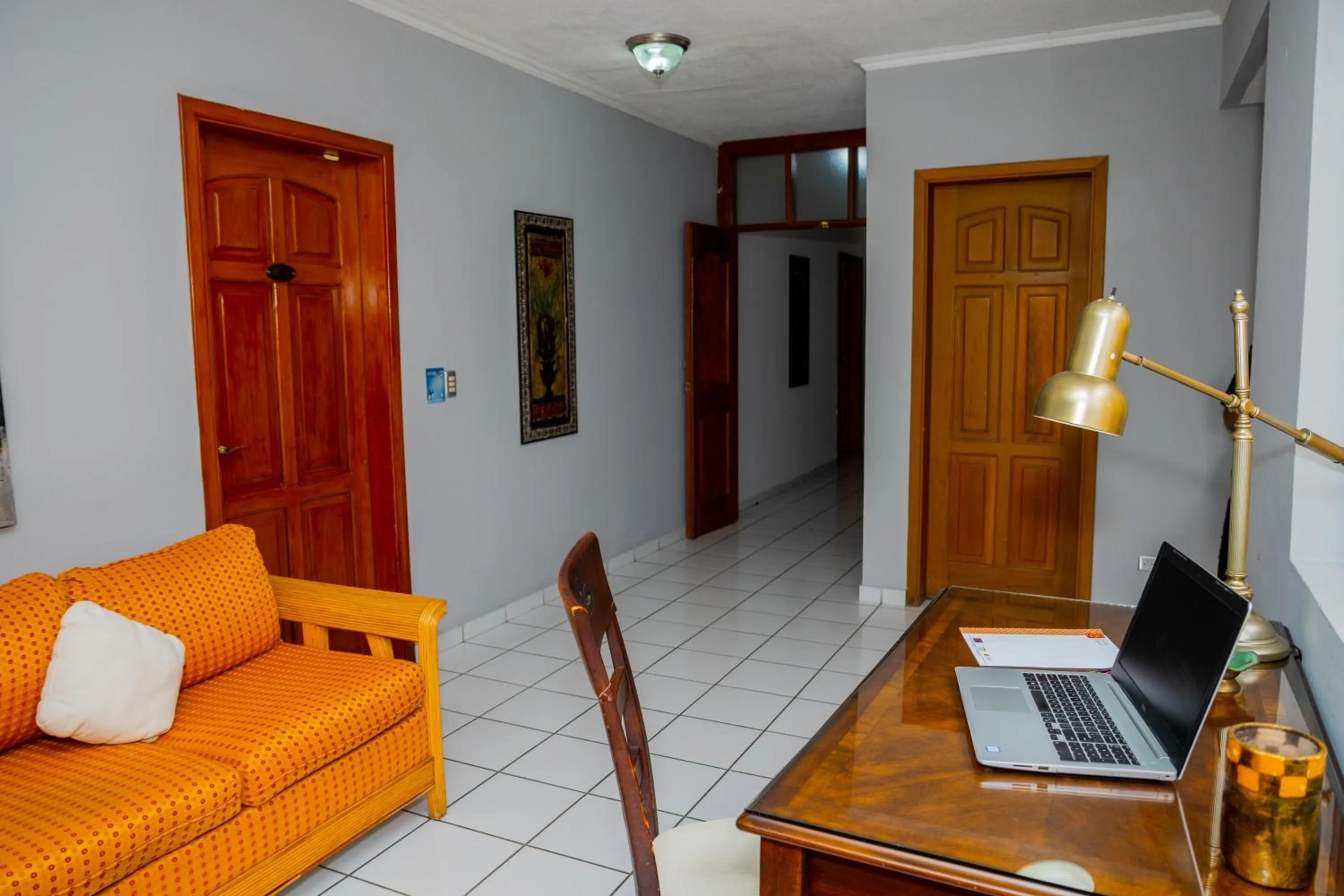 Seating area in Aparthotel Guijarros