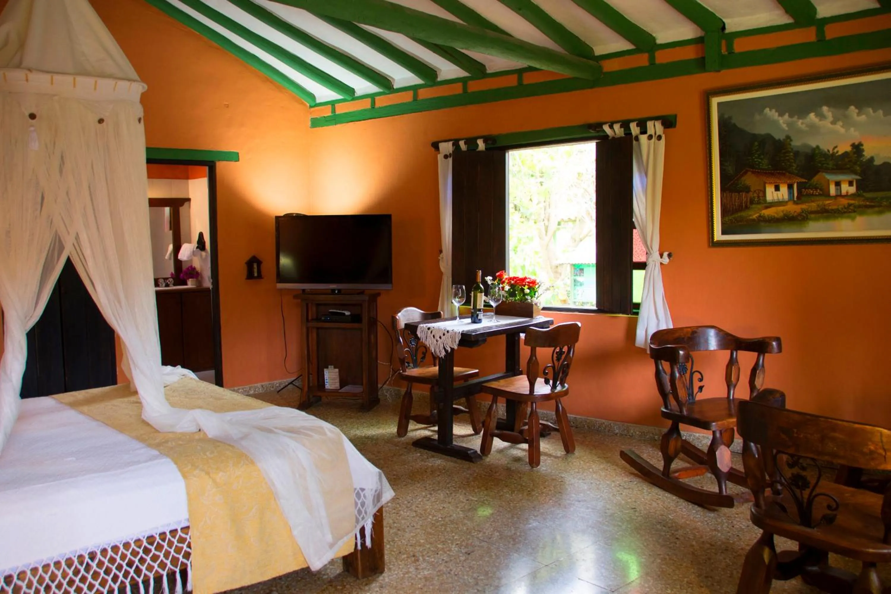 TV and multimedia, Bed in Hotel Boutique Iguaque Campestre Spa & Ecolodge