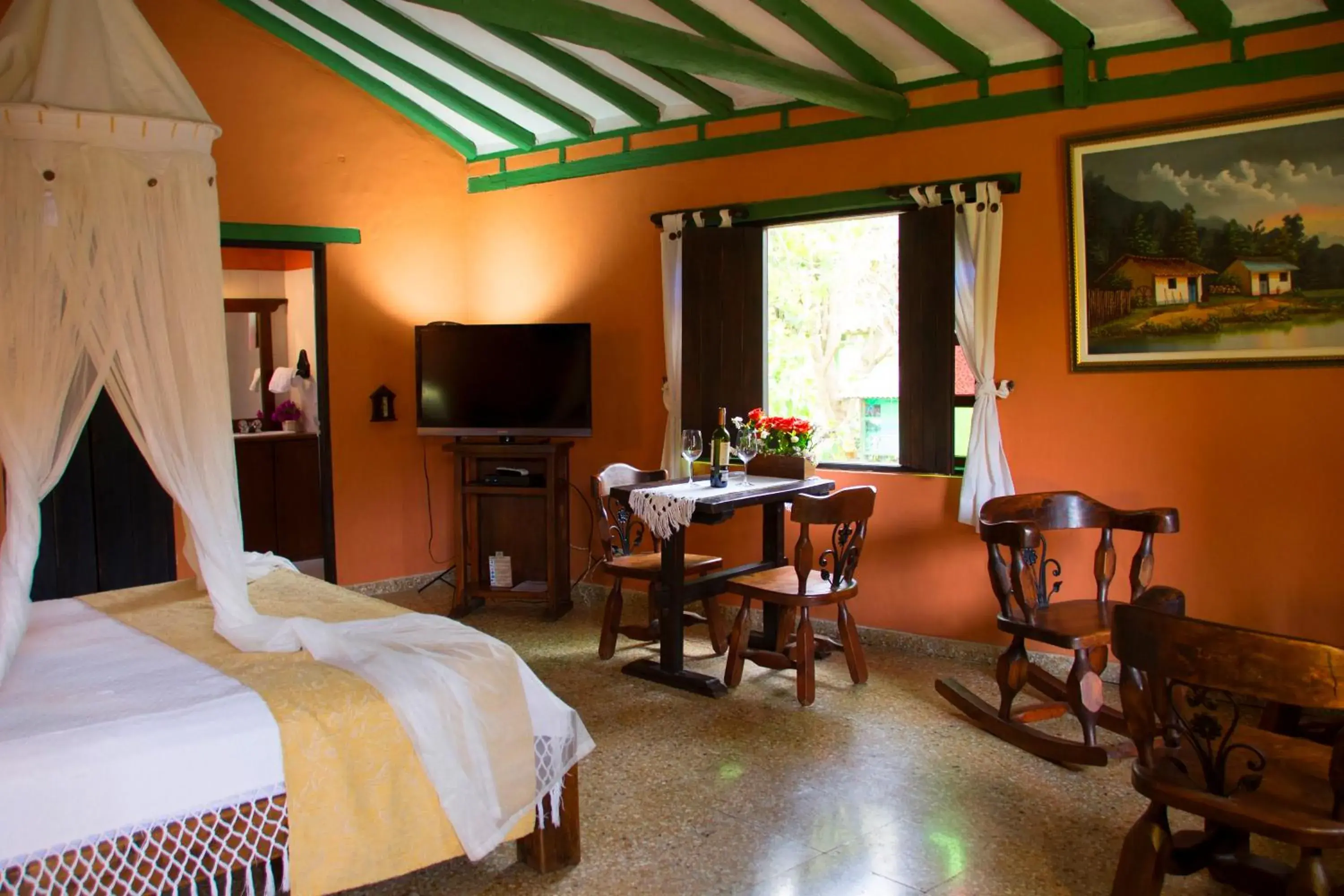 Double Room with Spa Bath in Hotel Boutique Iguaque Campestre Spa & Ecolodge Double Room with Spa Bath in Hotel Boutique Iguaque Campestre Spa & Ecolodge