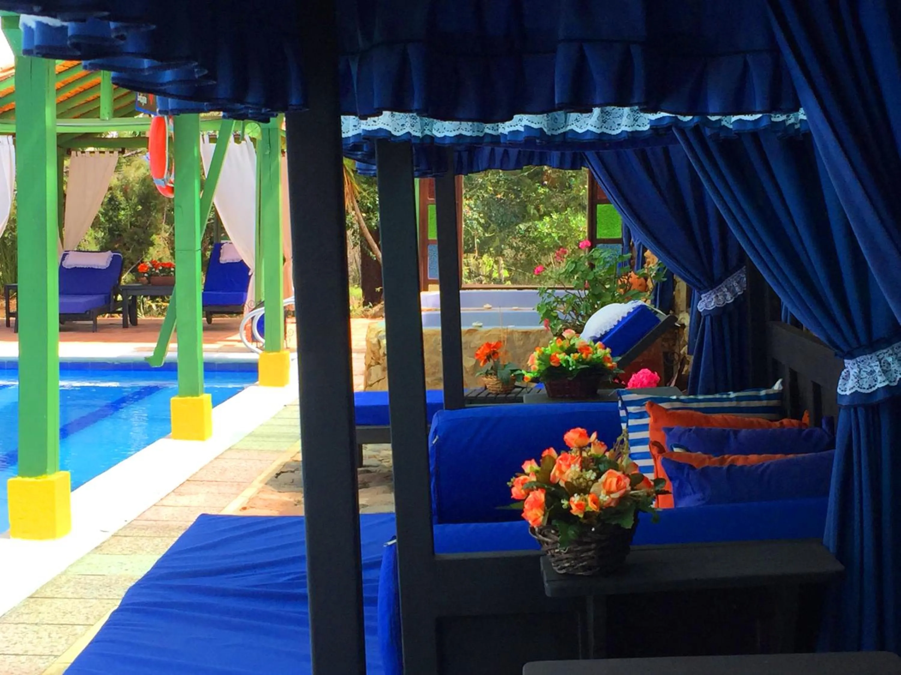 Swimming pool in Hotel Boutique Iguaque Campestre Spa & Ecolodge