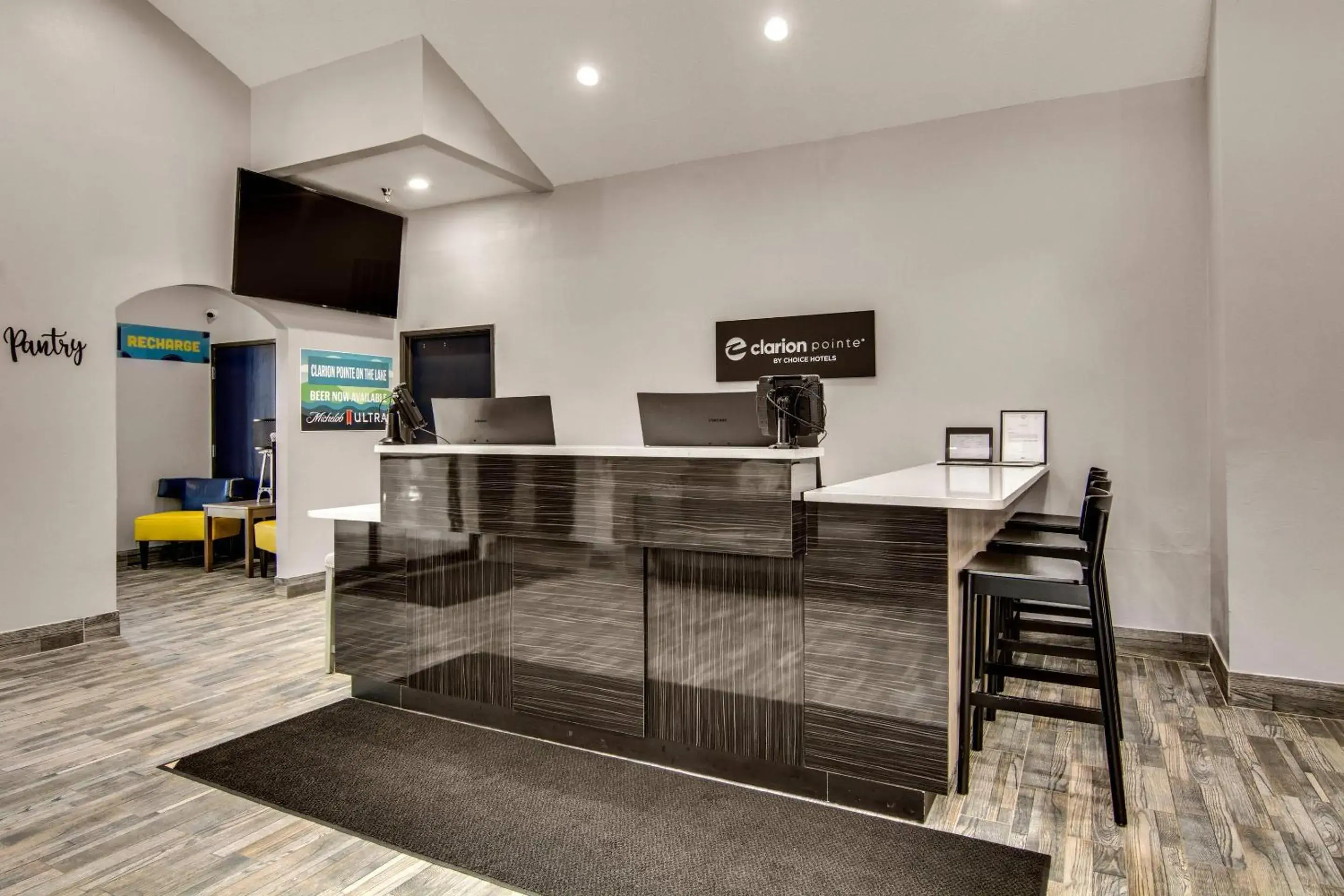 Lobby or reception in Clarion Pointe on the lake Clarksville-South Hill West Lobby or reception in Clarion Pointe on the lake Clarksville-South Hill West