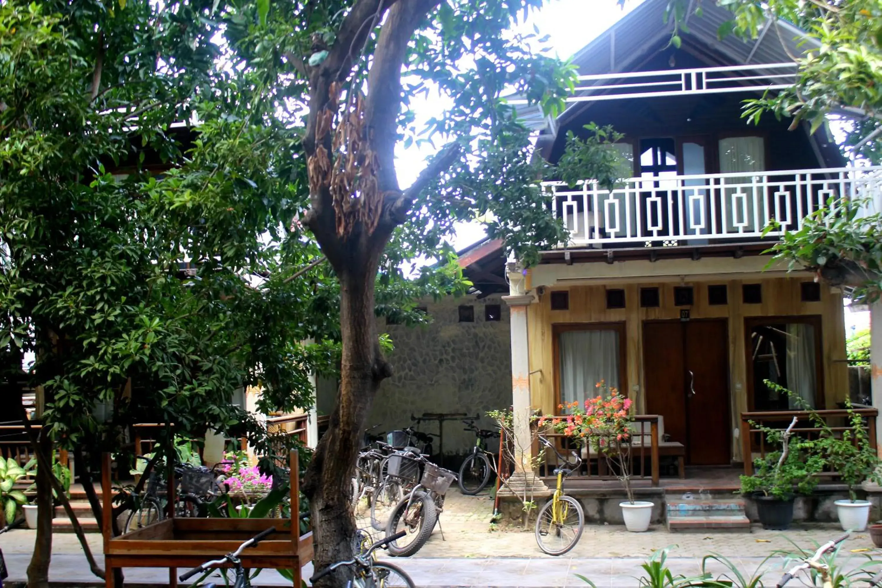 Facade/entrance in Gili Beach Wind Facade/entrance in Gili Beach Wind