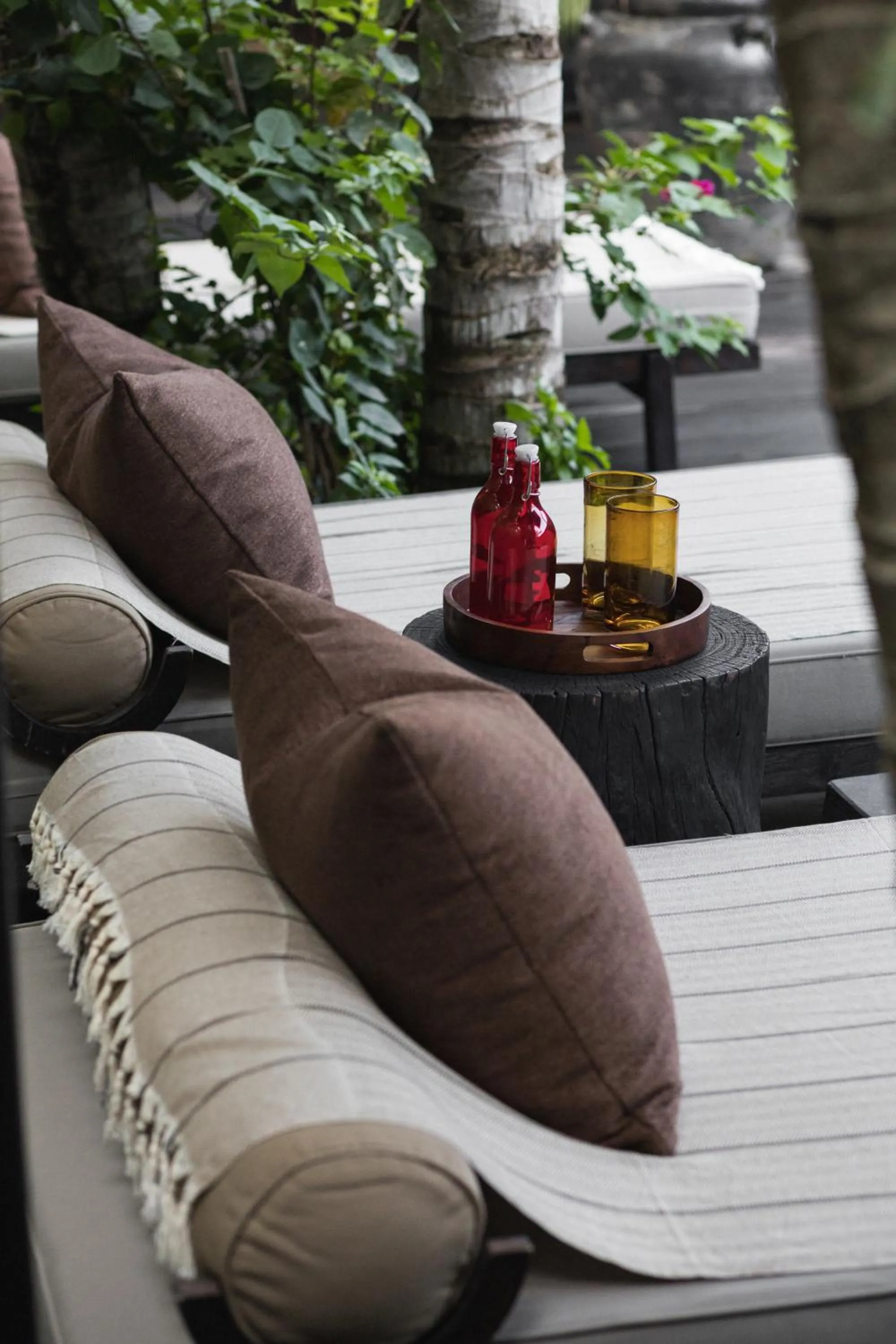 sunbed in The Bohemian Bali, a Member of Design Hotels