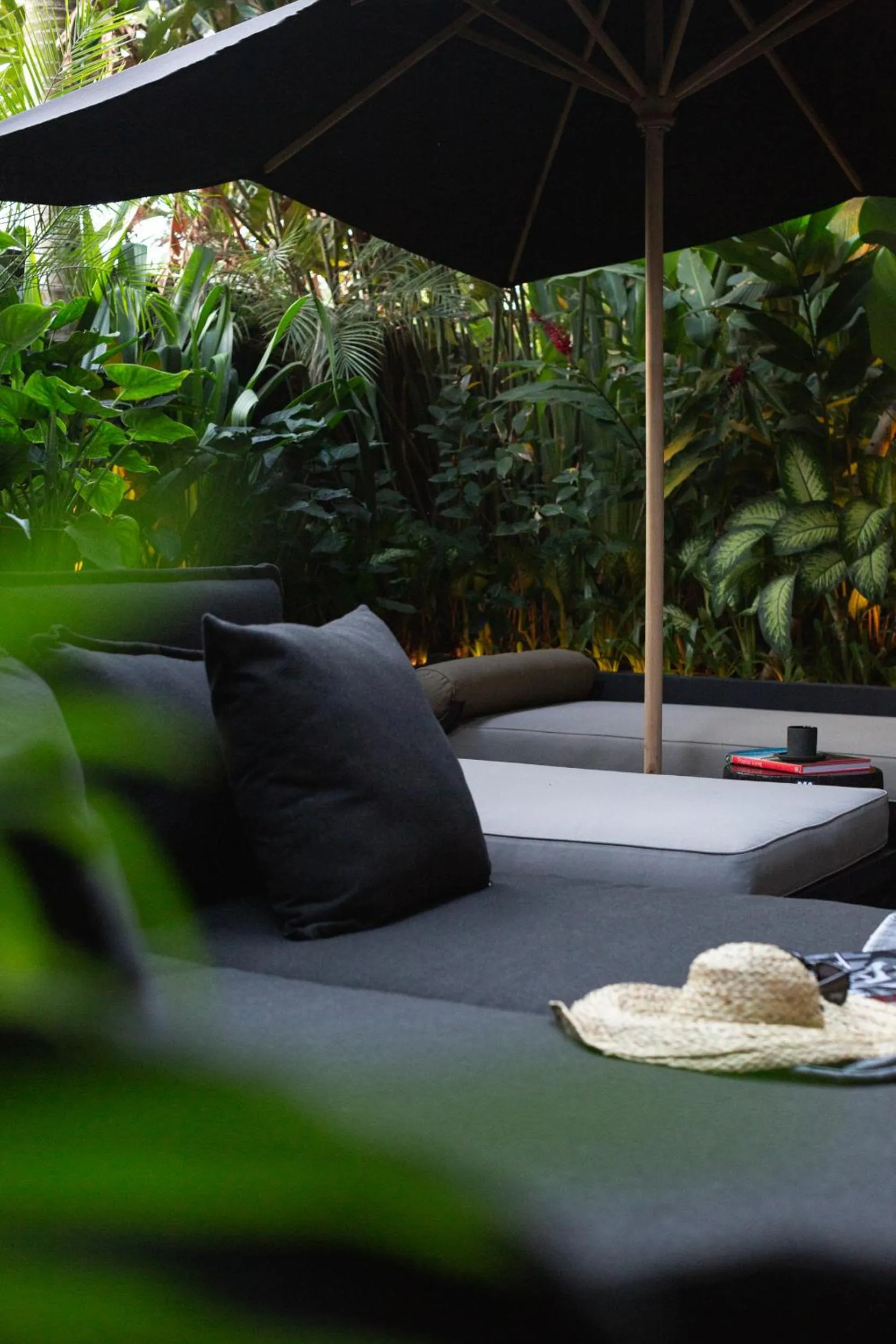 sunbed in The Bohemian Bali, a Member of Design Hotels