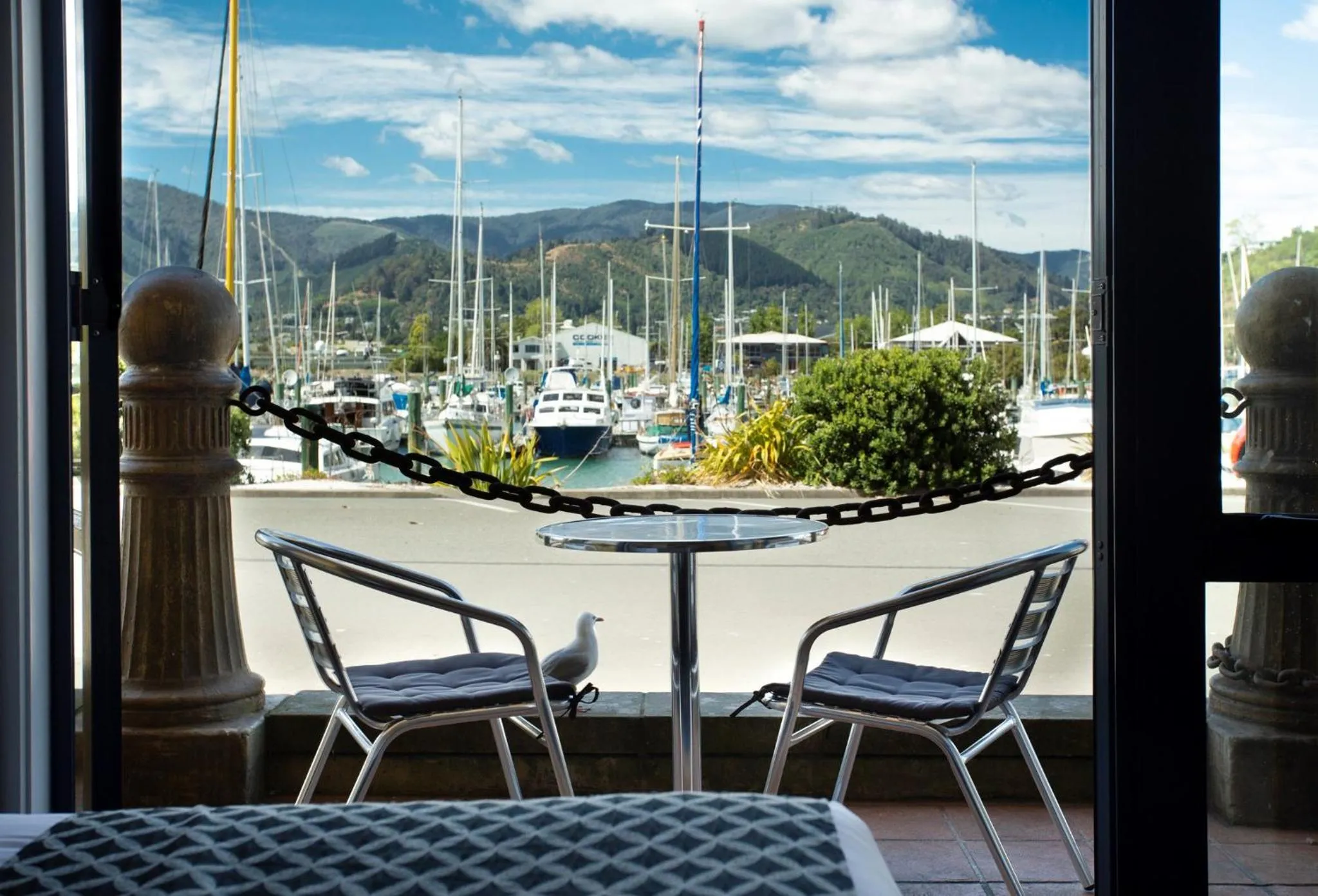 Patio in Harbourside Lodge