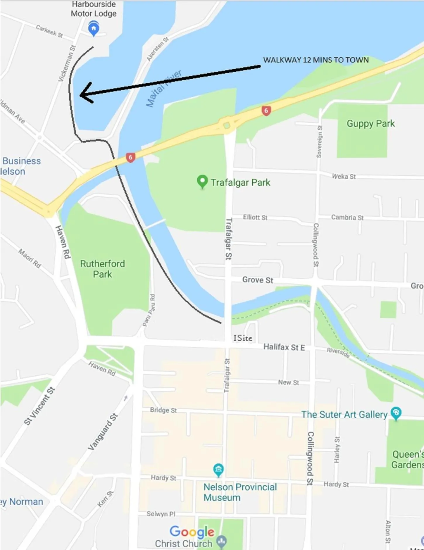 Location in Harbourside Lodge