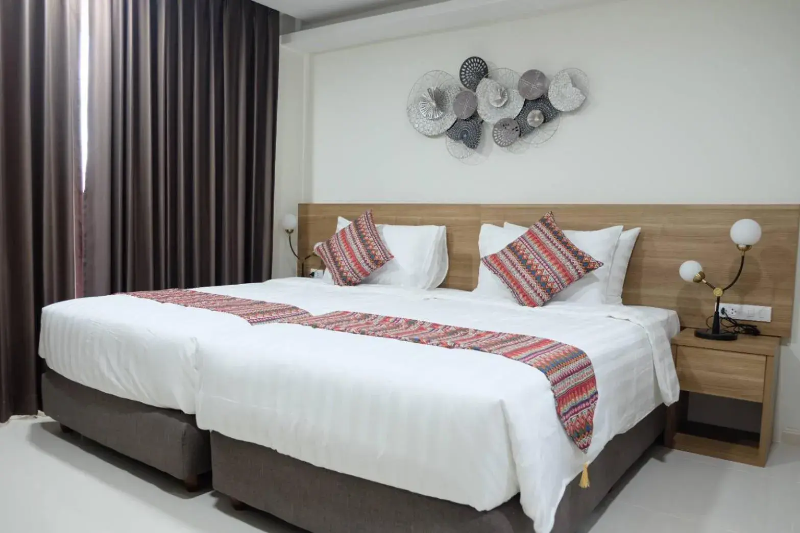 Bed in Christella Hotel Laemchabang Bed in Christella Hotel Laemchabang