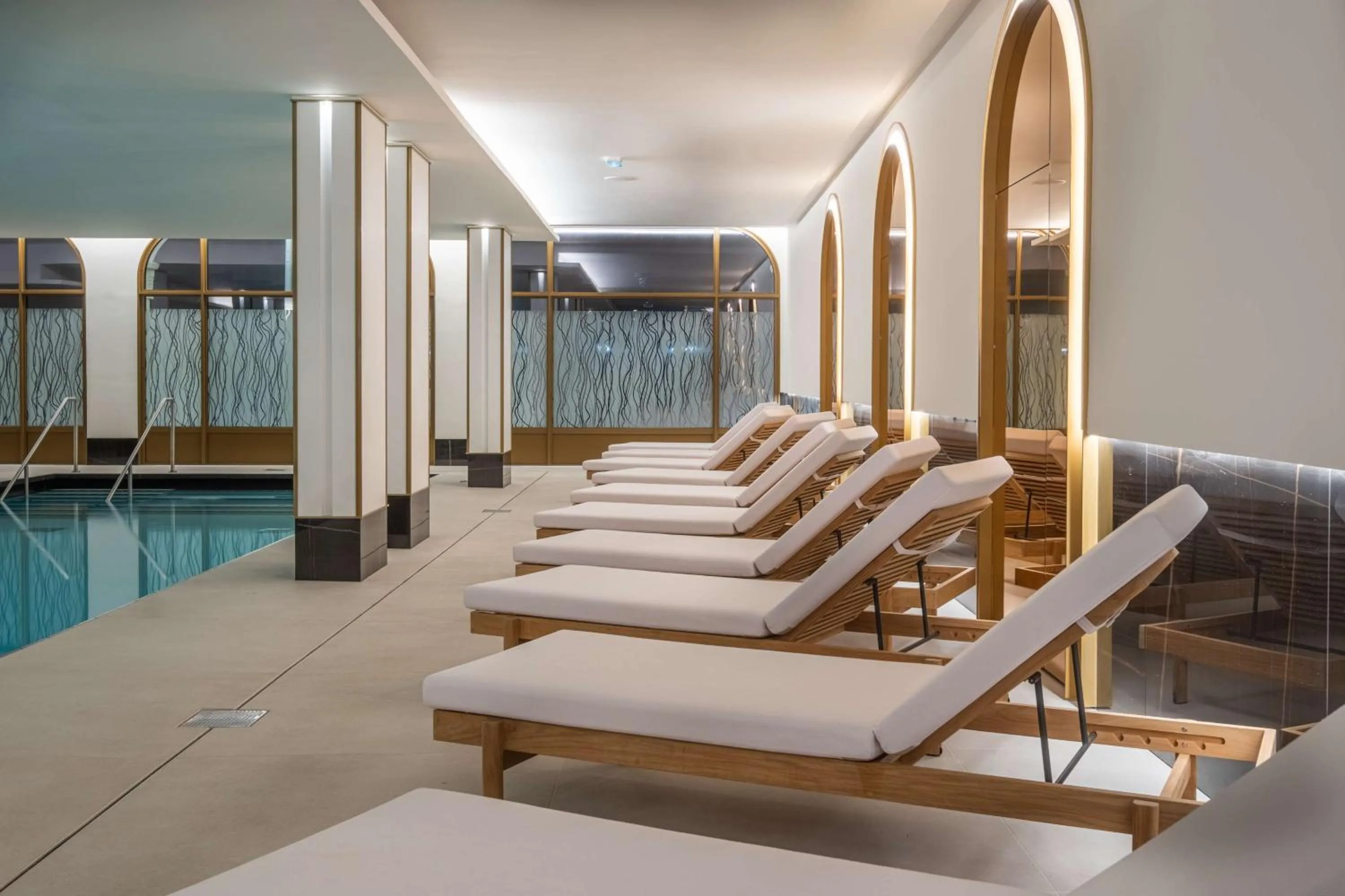 Pool view in Radisson Blu Grand Hotel & Spa, Malo-Les-Bains