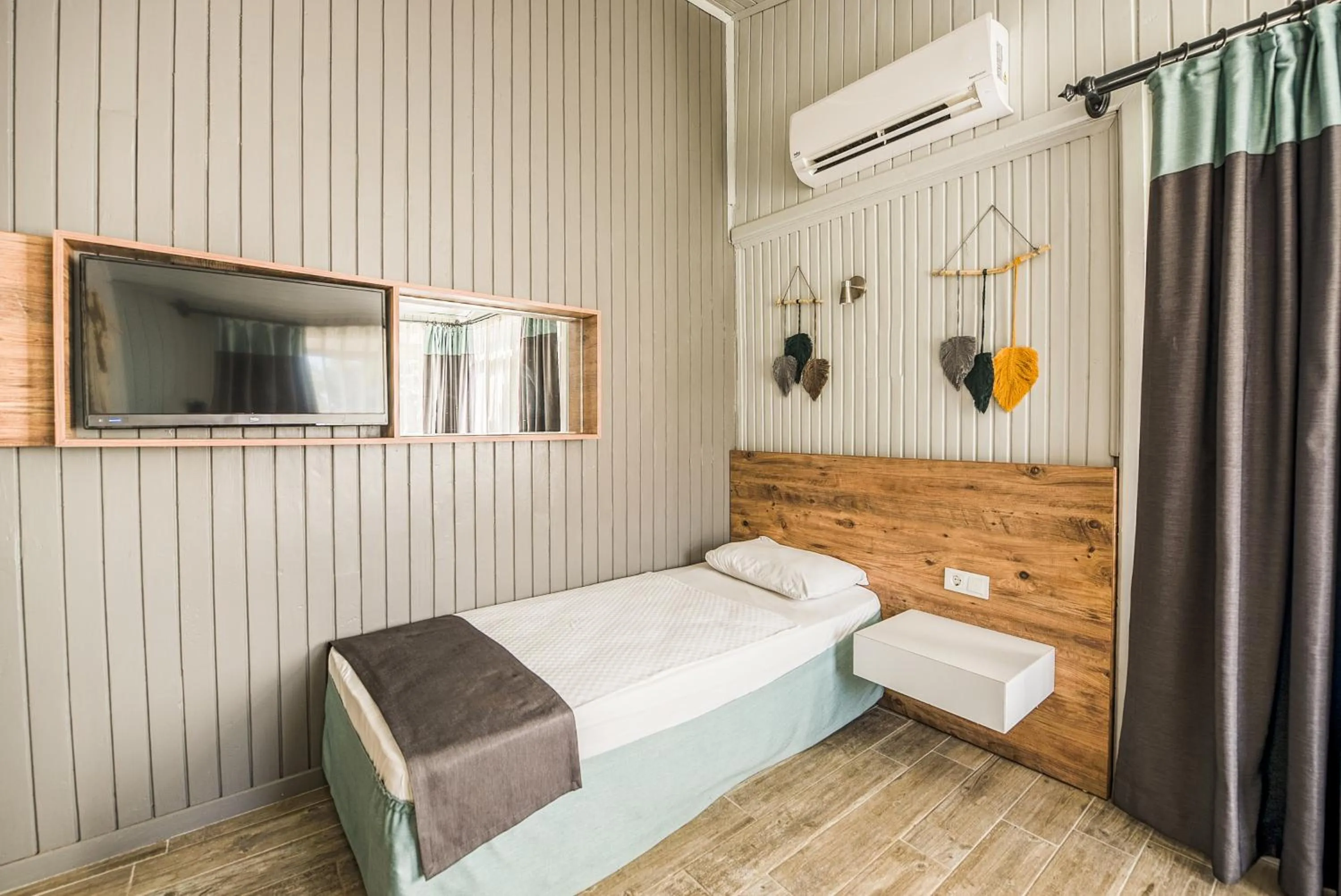 Bed in Leda Beach Hotel