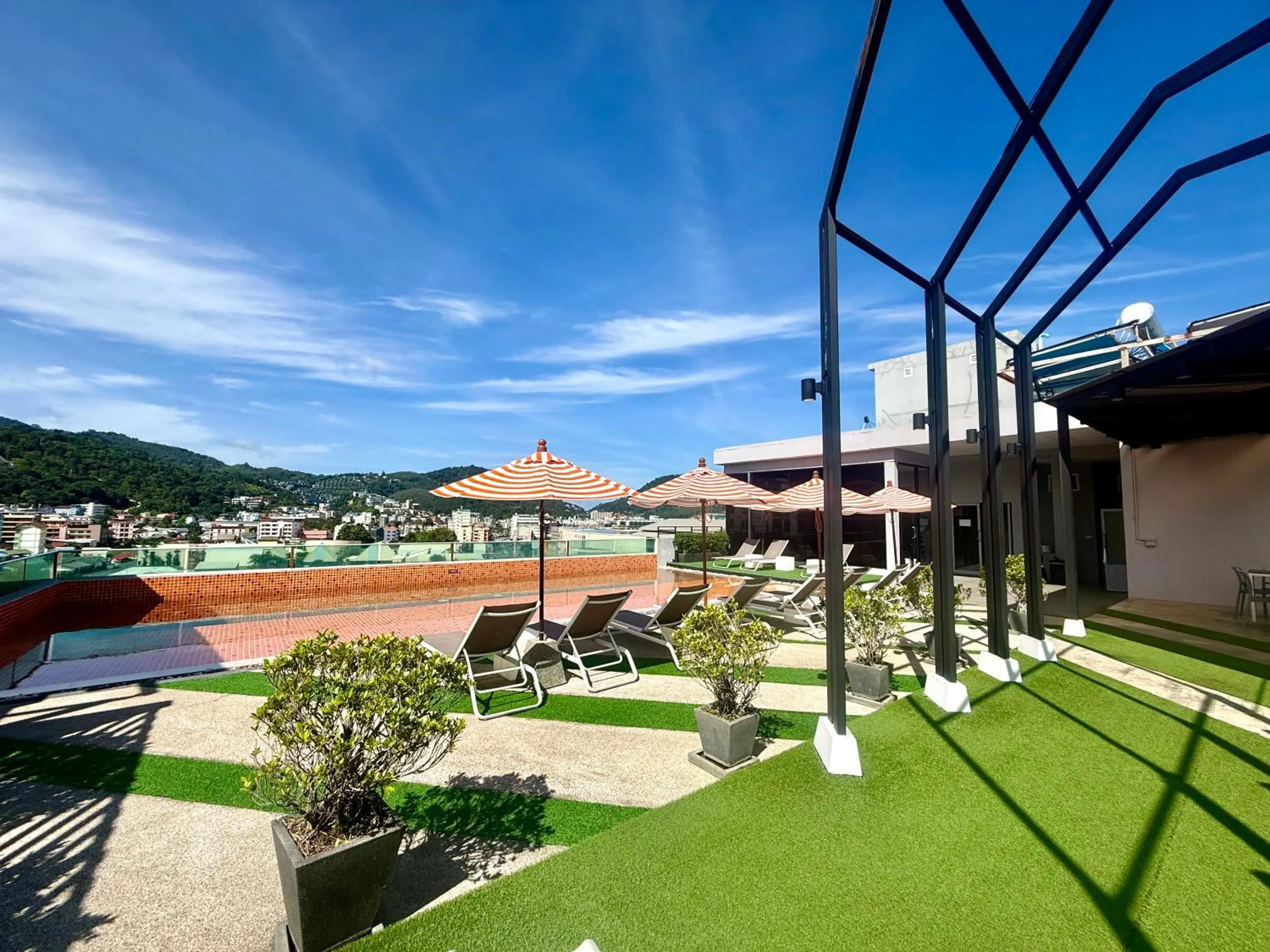 Pool view in The Crib Patong - SHA Certified